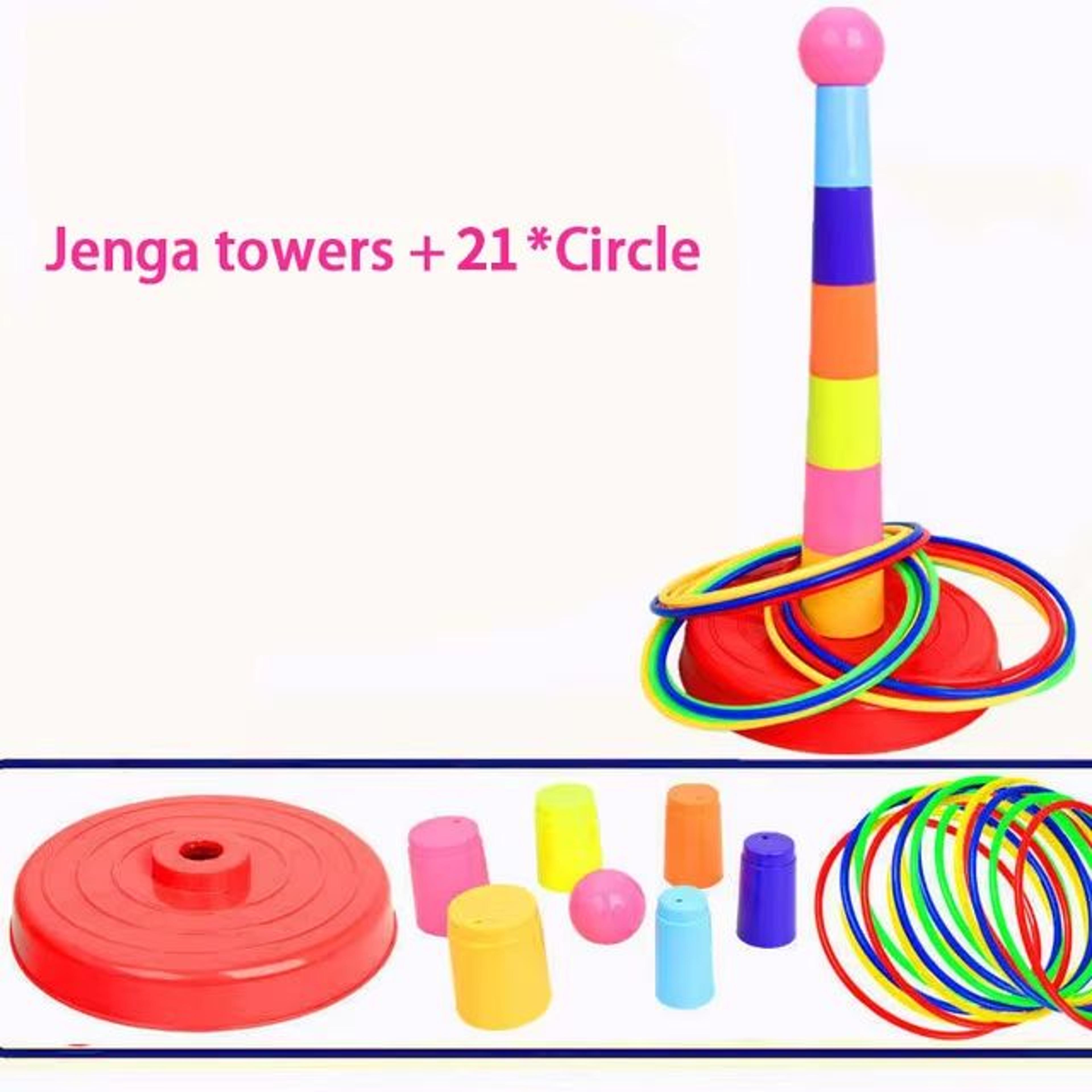 Ring  Stack Play Tower Game Set  Interactive ThrowCircle  Layered Stack Toy For Kids 8