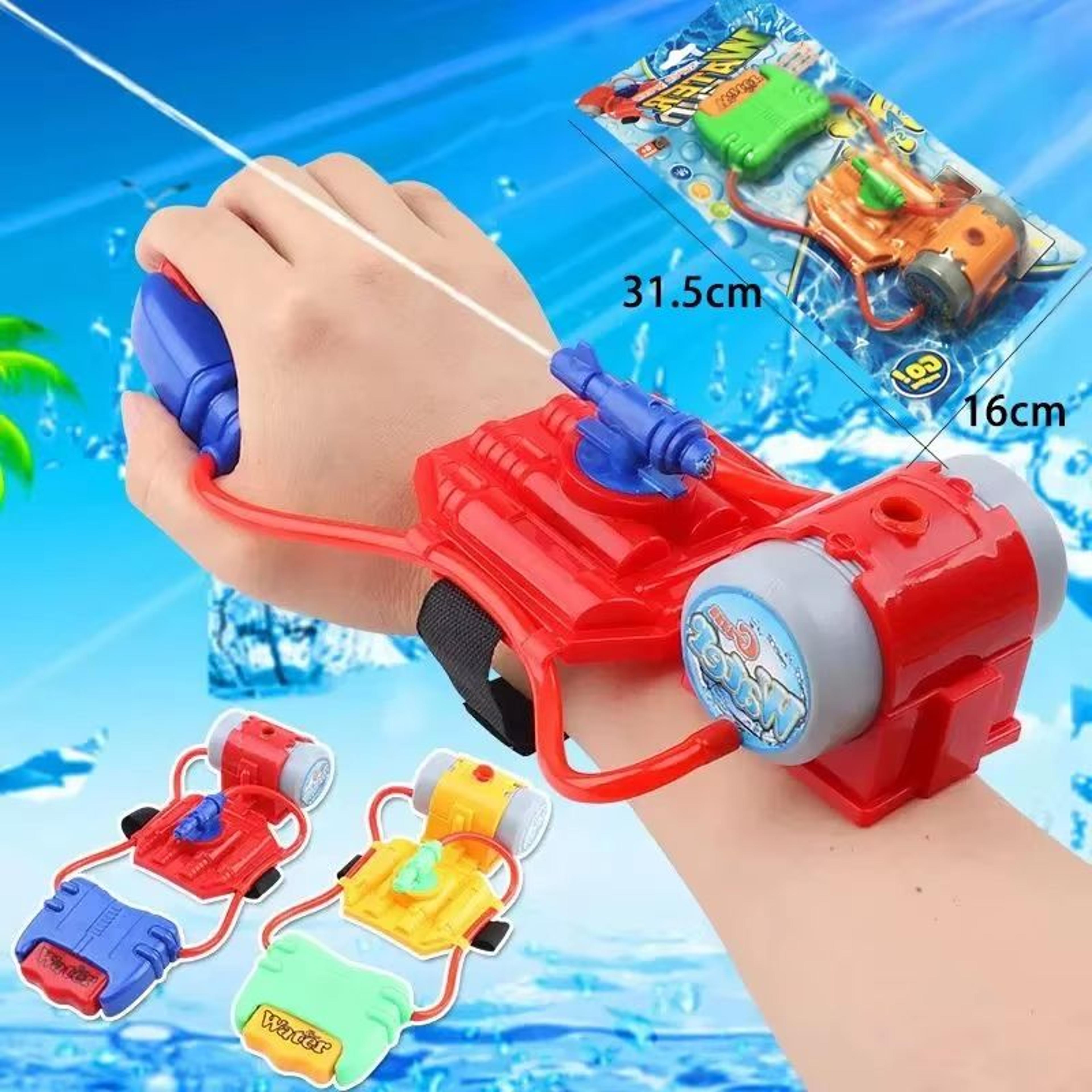 wrist squirt water guns toy - hands free kids water blaster for pool and beach