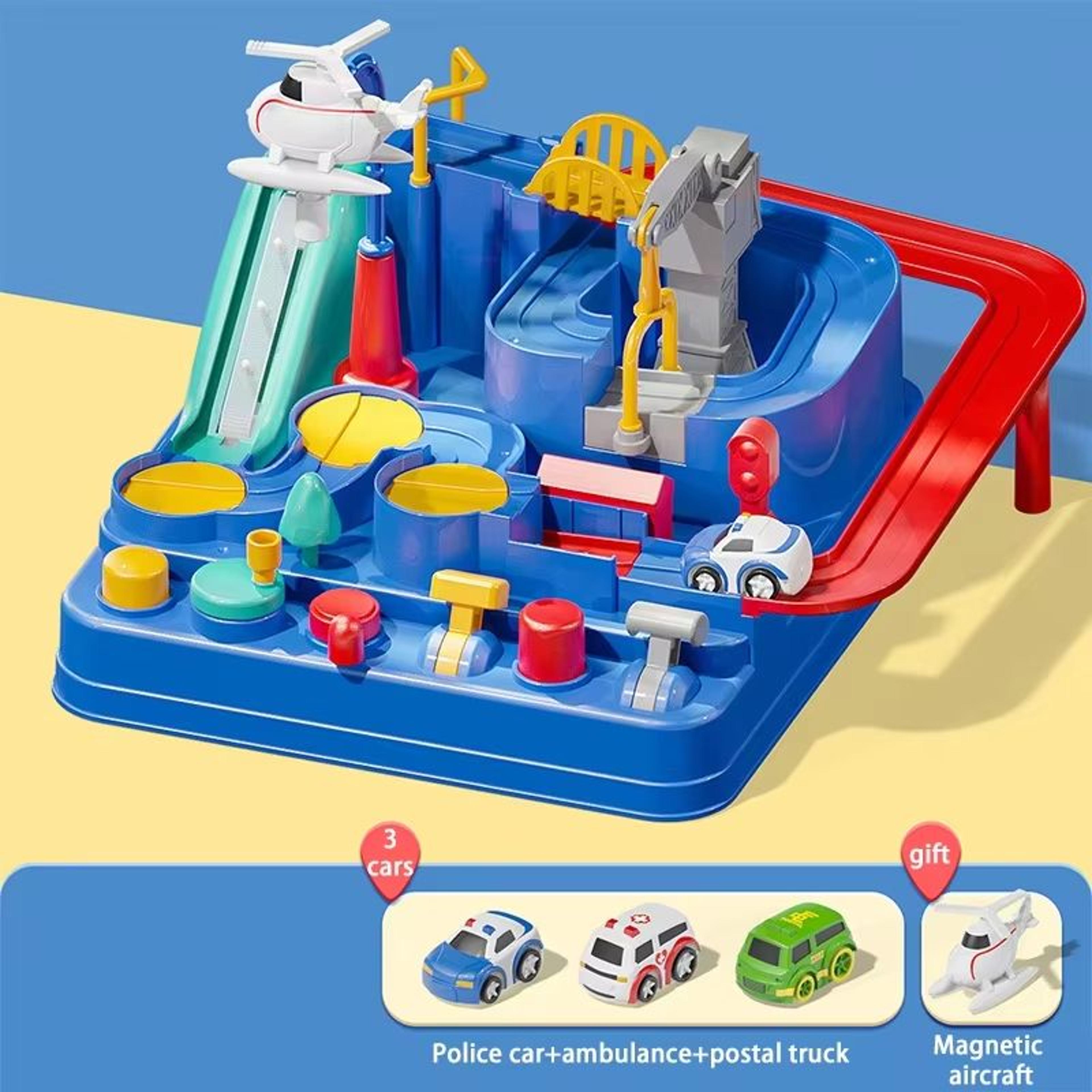 Racing Rail Car Model Educational Toy Track Adventure Game For Kids 8