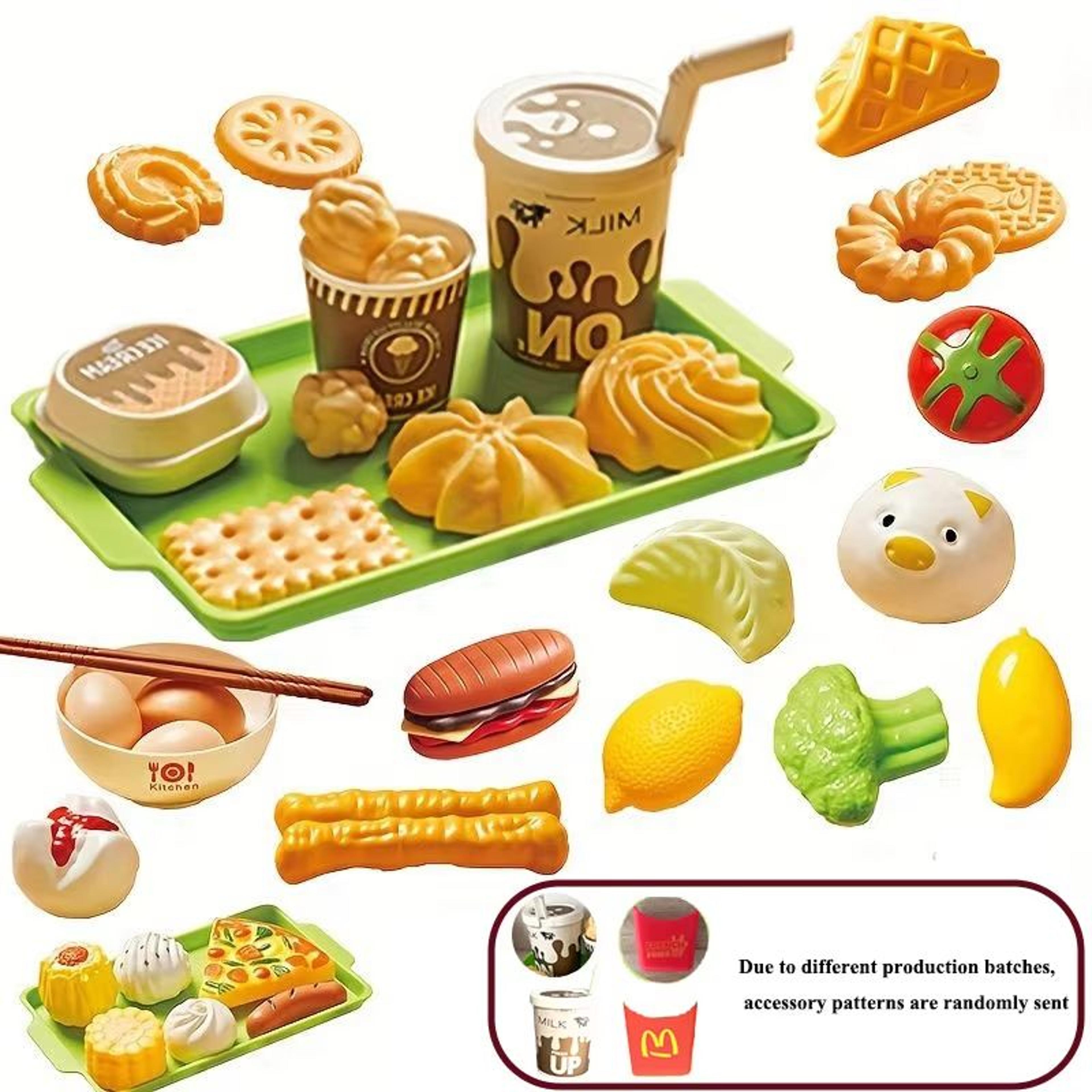 Mini Hamburger  Cookie Play Food Set For Kids Kitchen Play 0