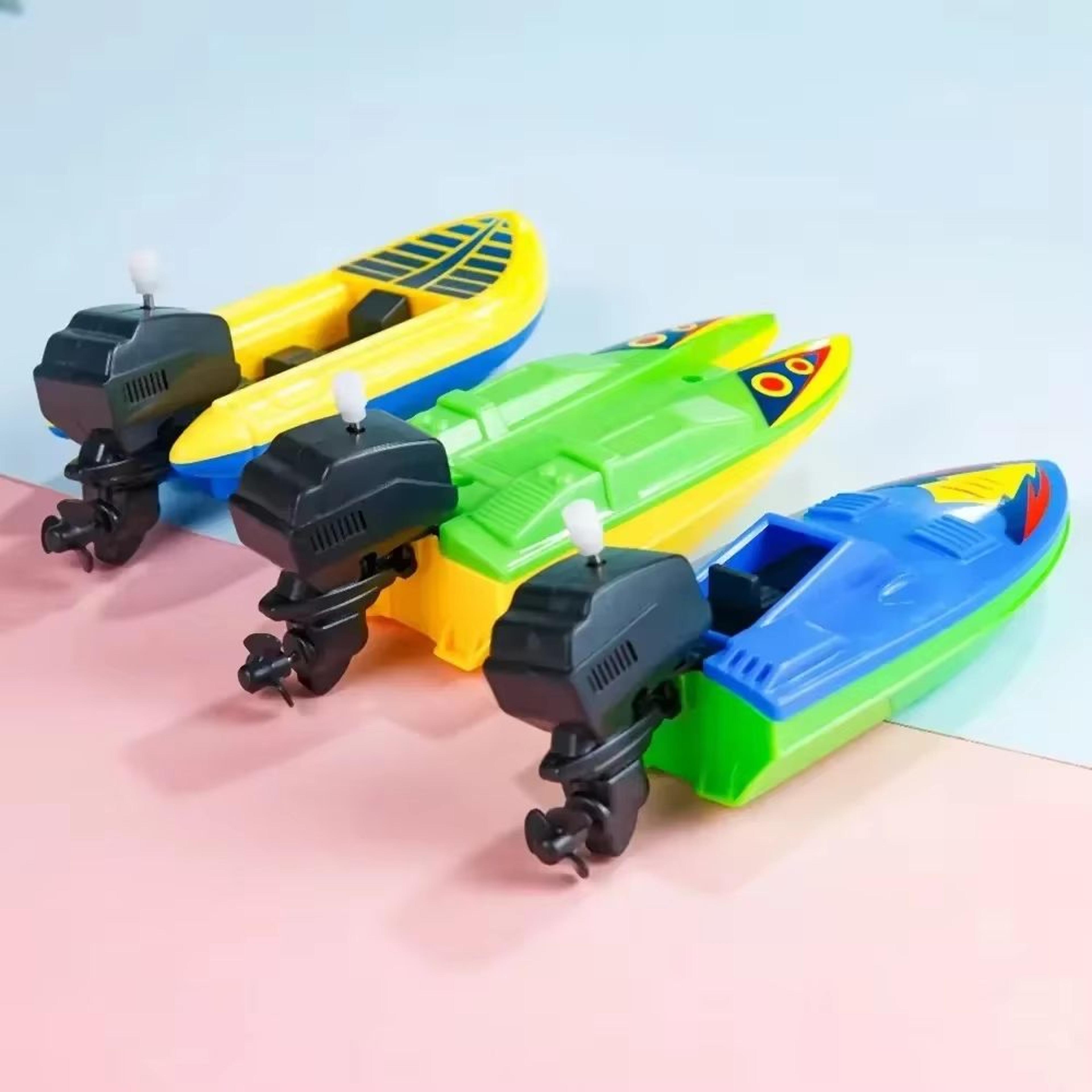 Wind Up Speed Boat Bath Toy For Kids 2
