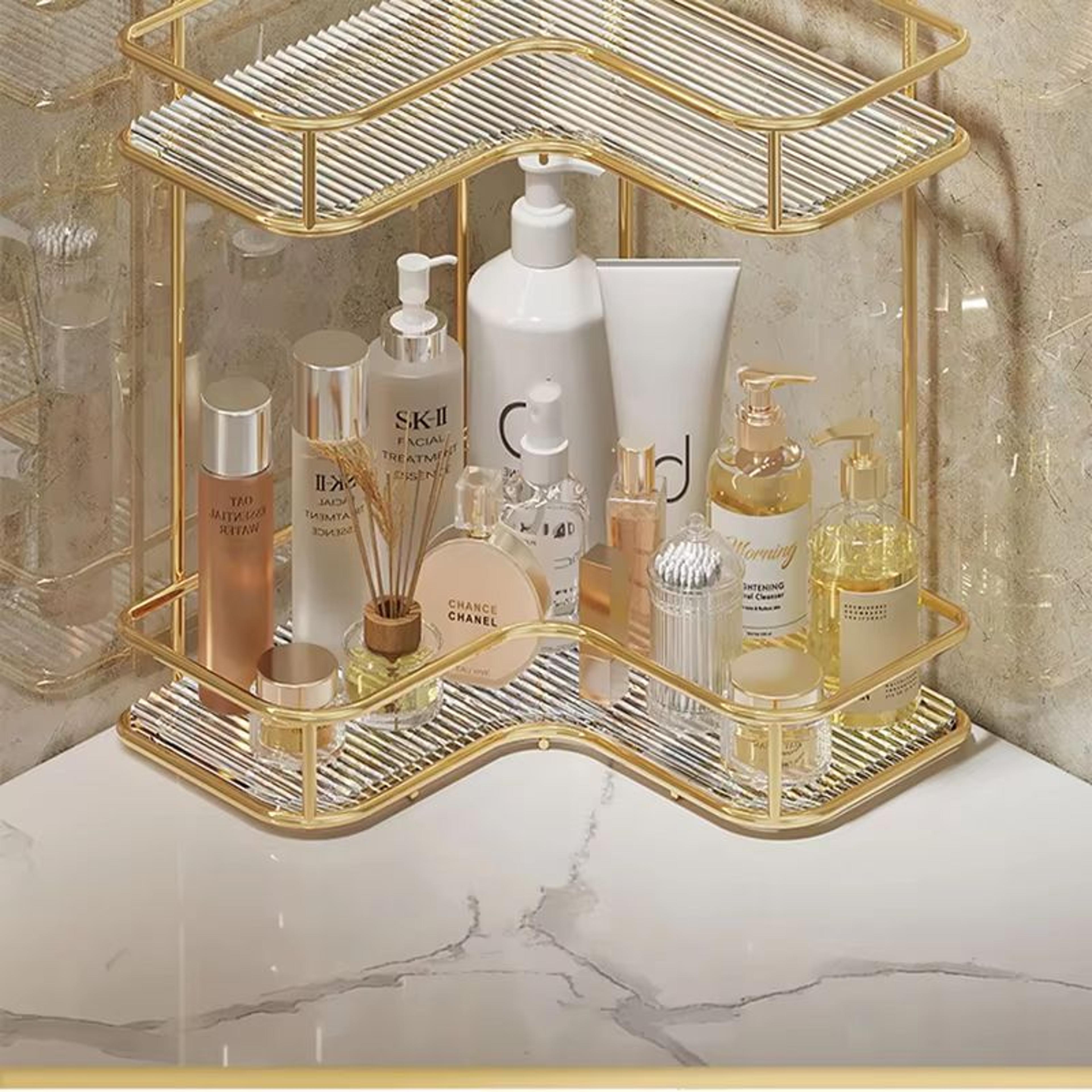 CornerSpace Acrylic Bathroom Shelf Organizer 1