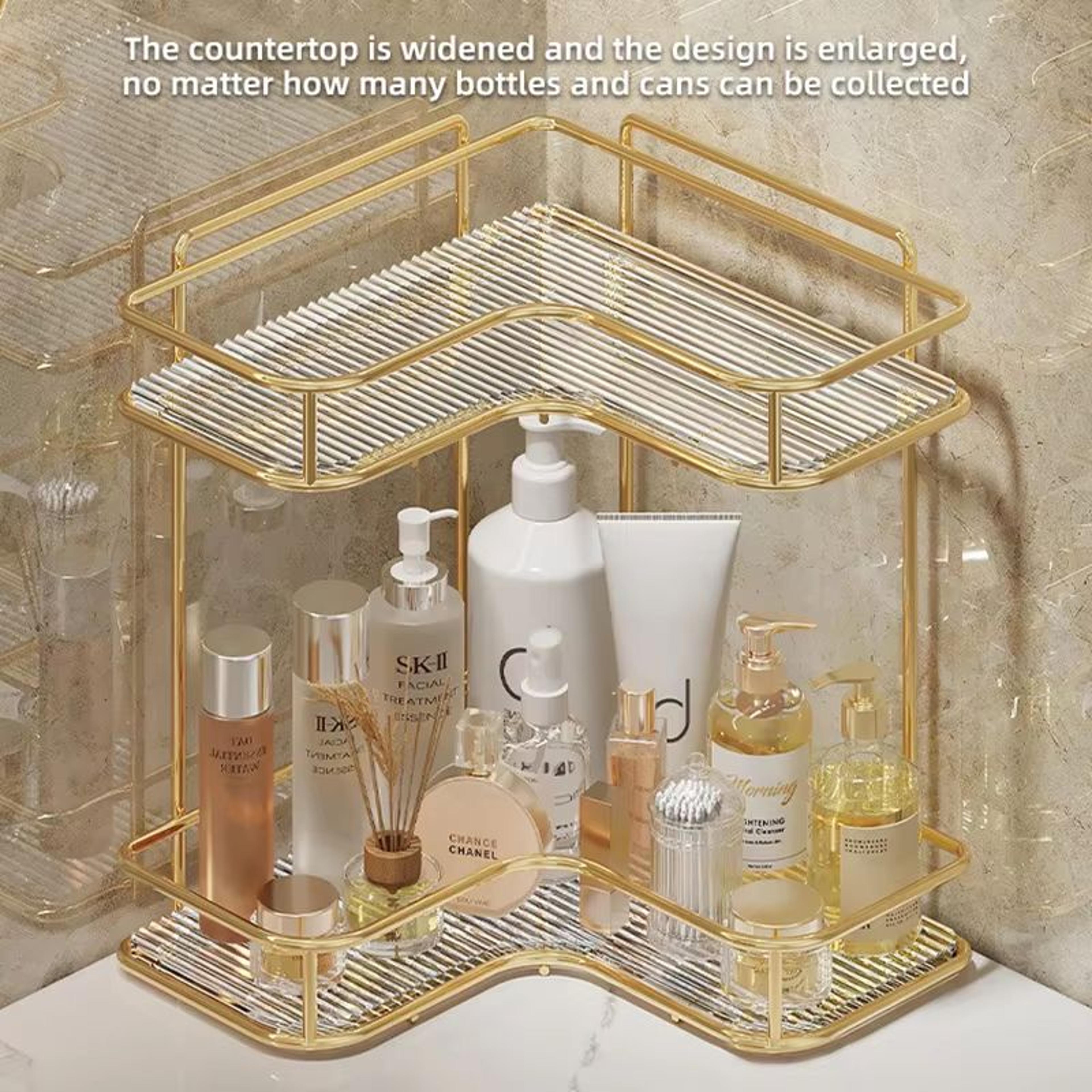 CornerSpace Acrylic Bathroom Shelf Organizer 3