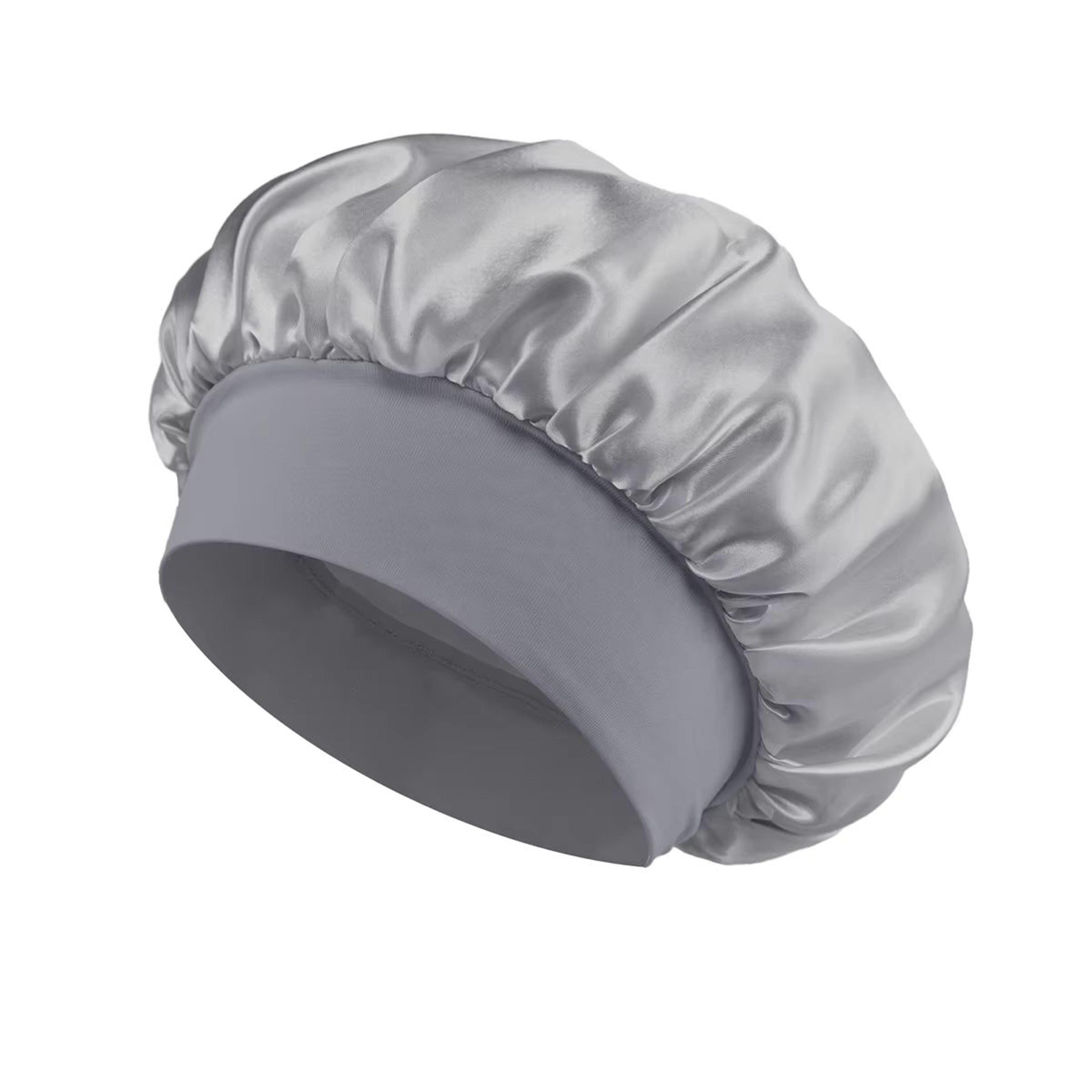 Soft Satin Lined Bonnet For Long Hair Sleep And Shower Cap 12