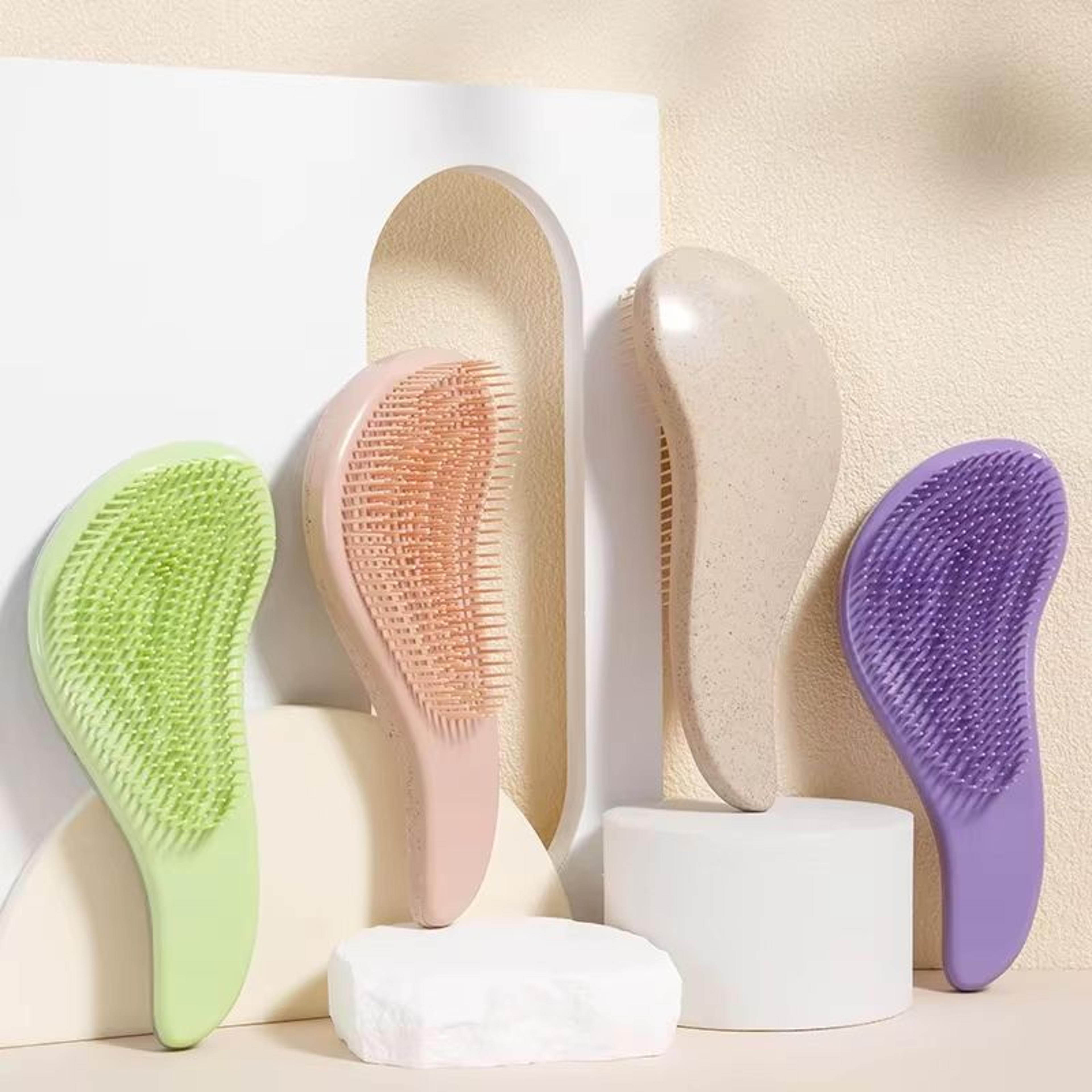 EcoSoft Magic Detangling Hair Brush For Gentle Scalp Massage 1