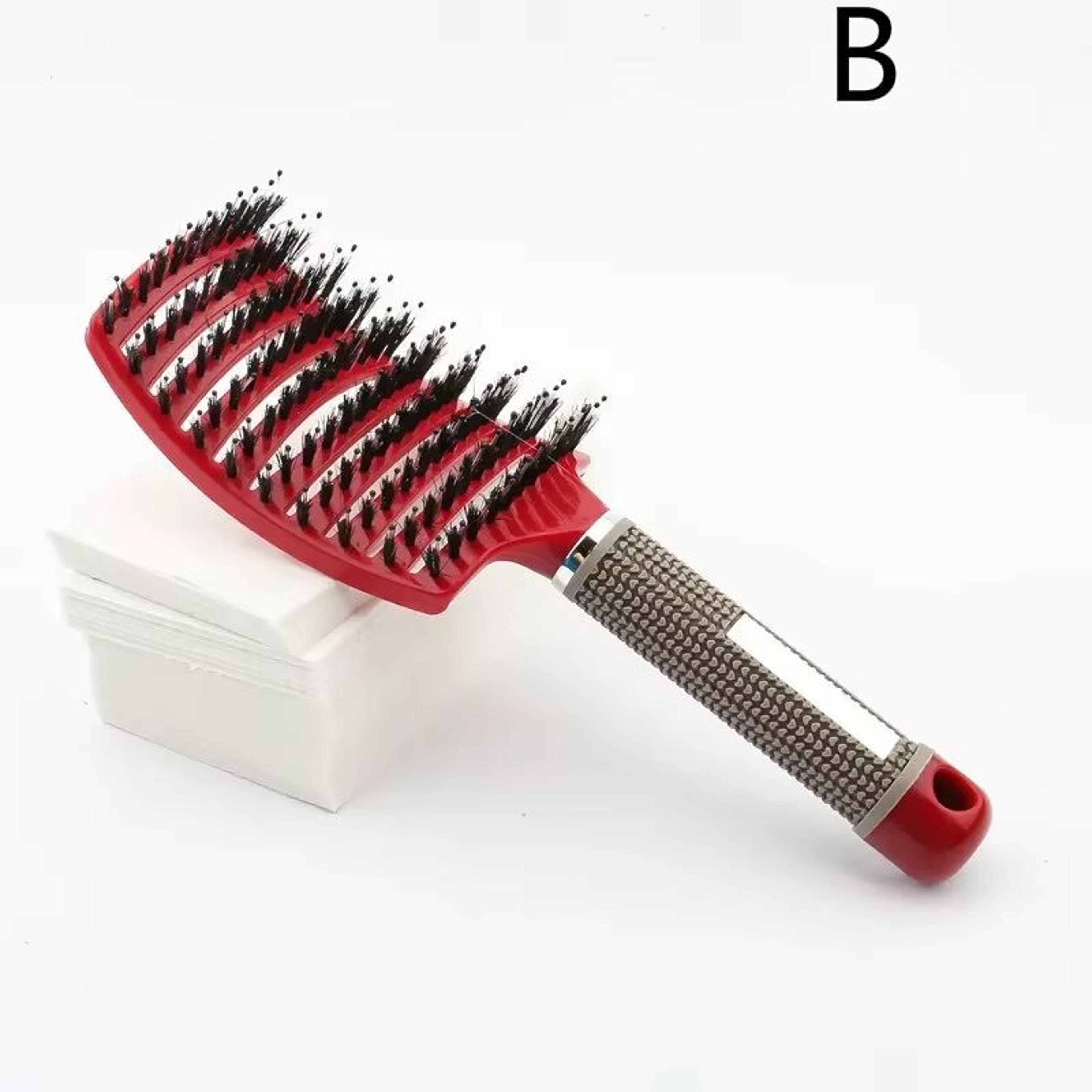 SilkyGlide Nylon Scalp Massage Detangling Brush 10