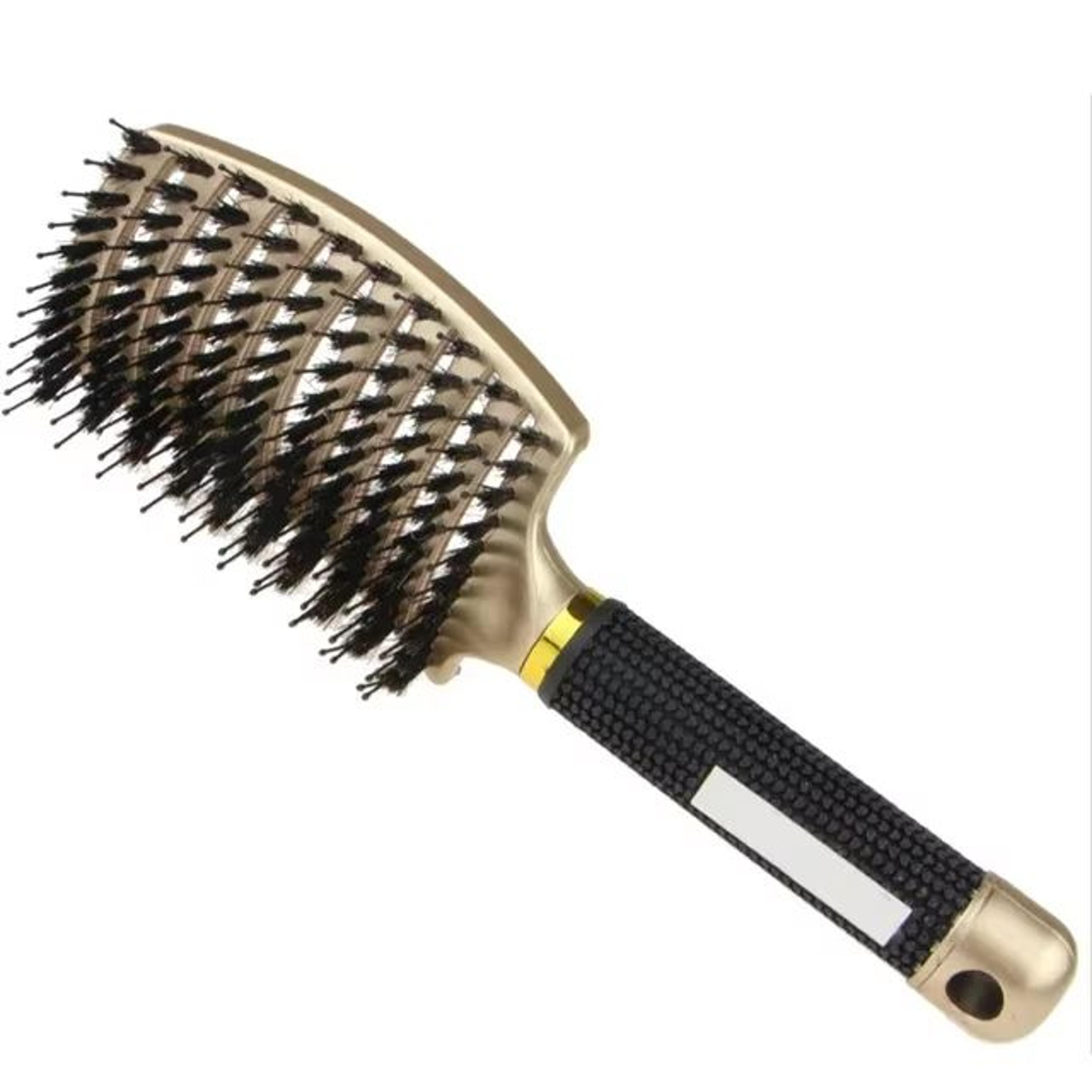 SilkyGlide Nylon Scalp Massage Detangling Brush 12