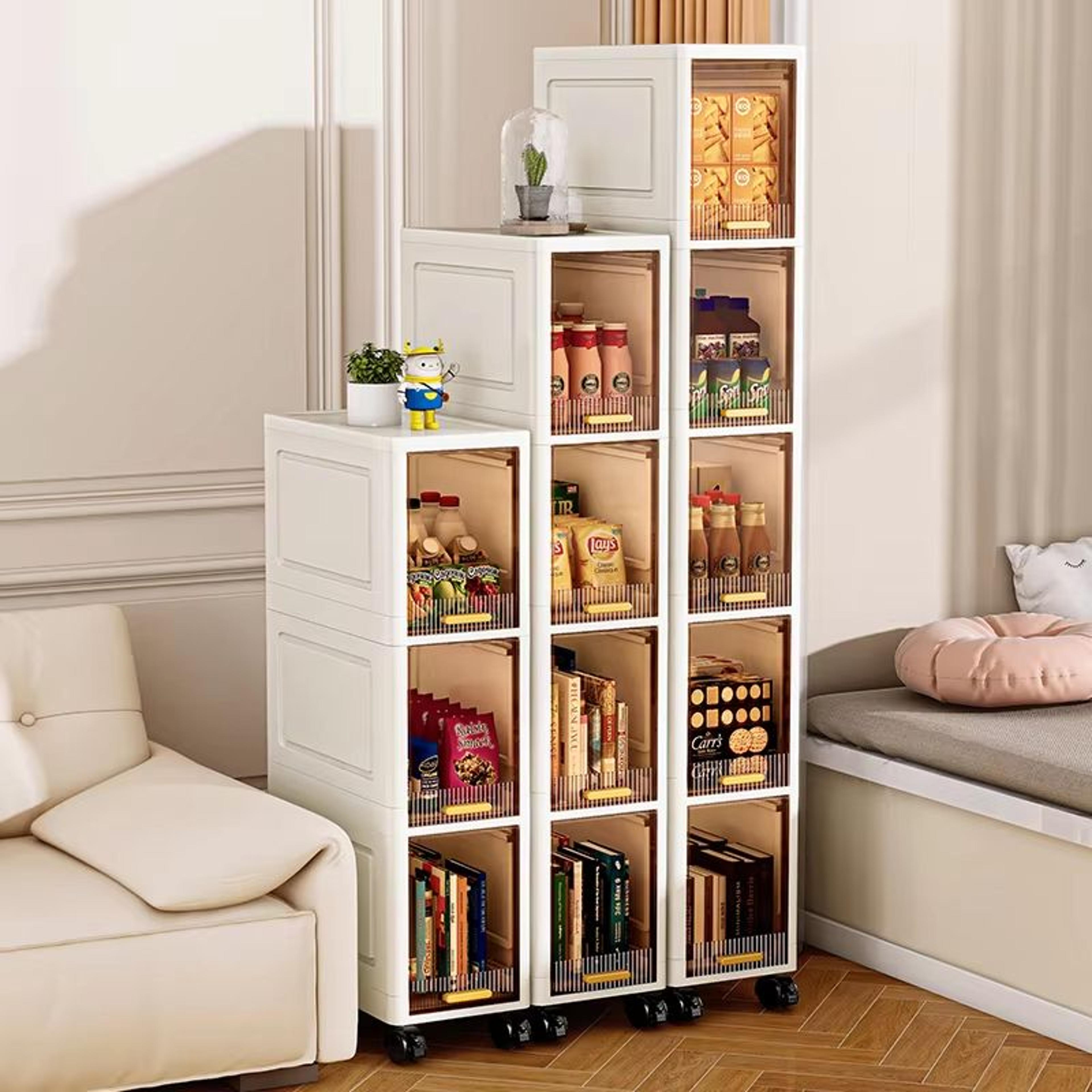 SlimFit 787in Narrow Rolling Storage Cabinet With Wheels 0