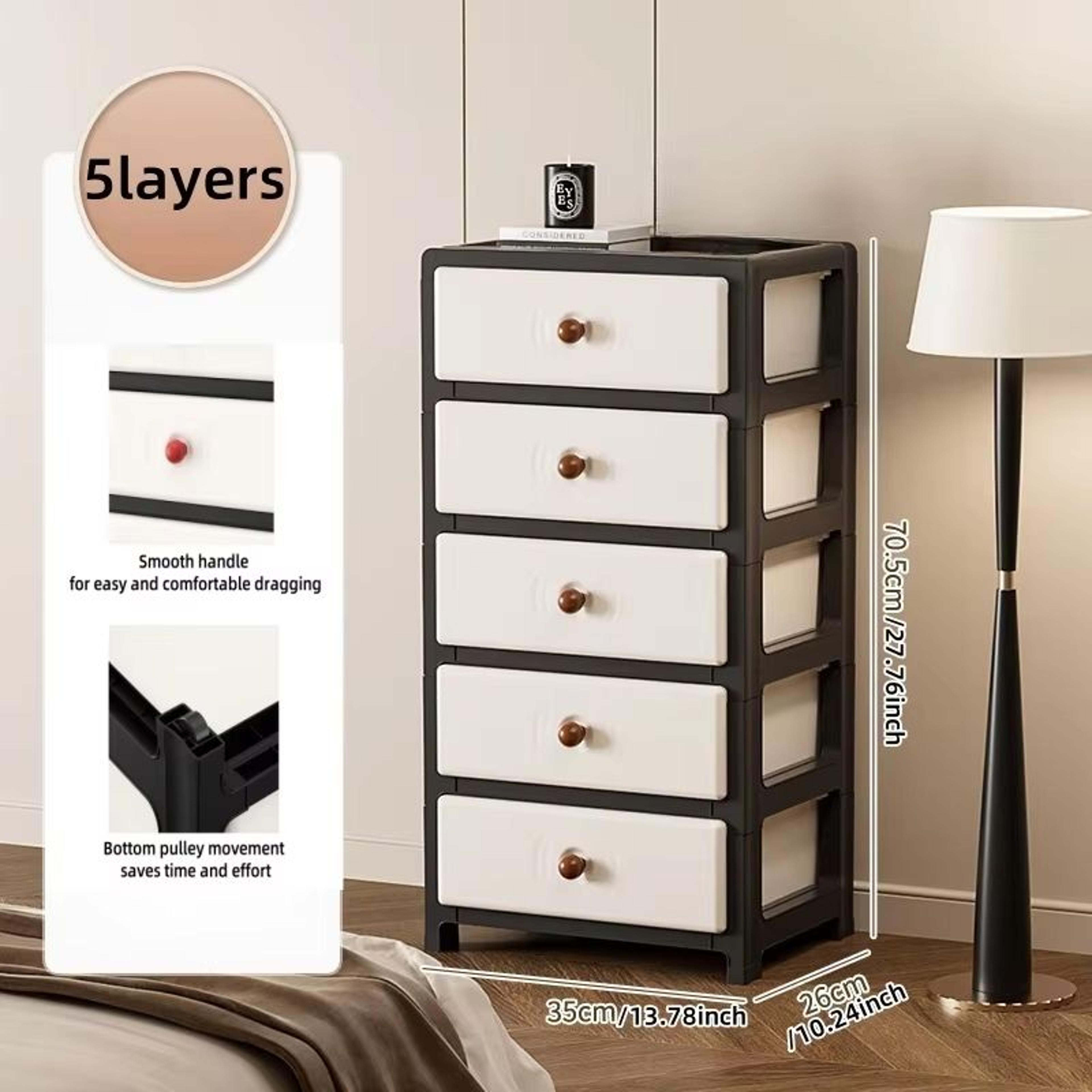 Clear MultiColor 138 In Drawer Storage Cabinet 36 Tier With Wheels 9