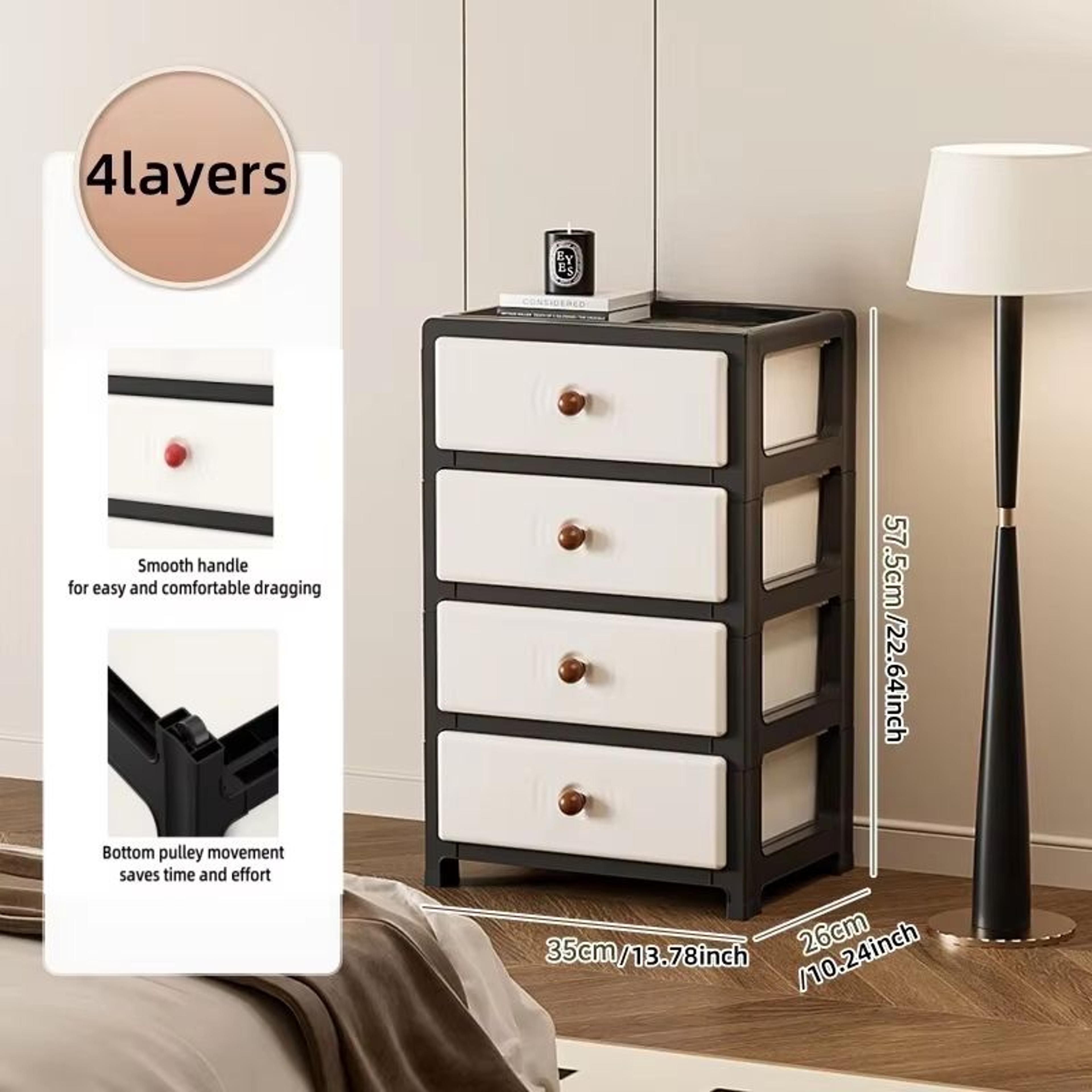 Clear MultiColor 138 In Drawer Storage Cabinet 36 Tier With Wheels 16