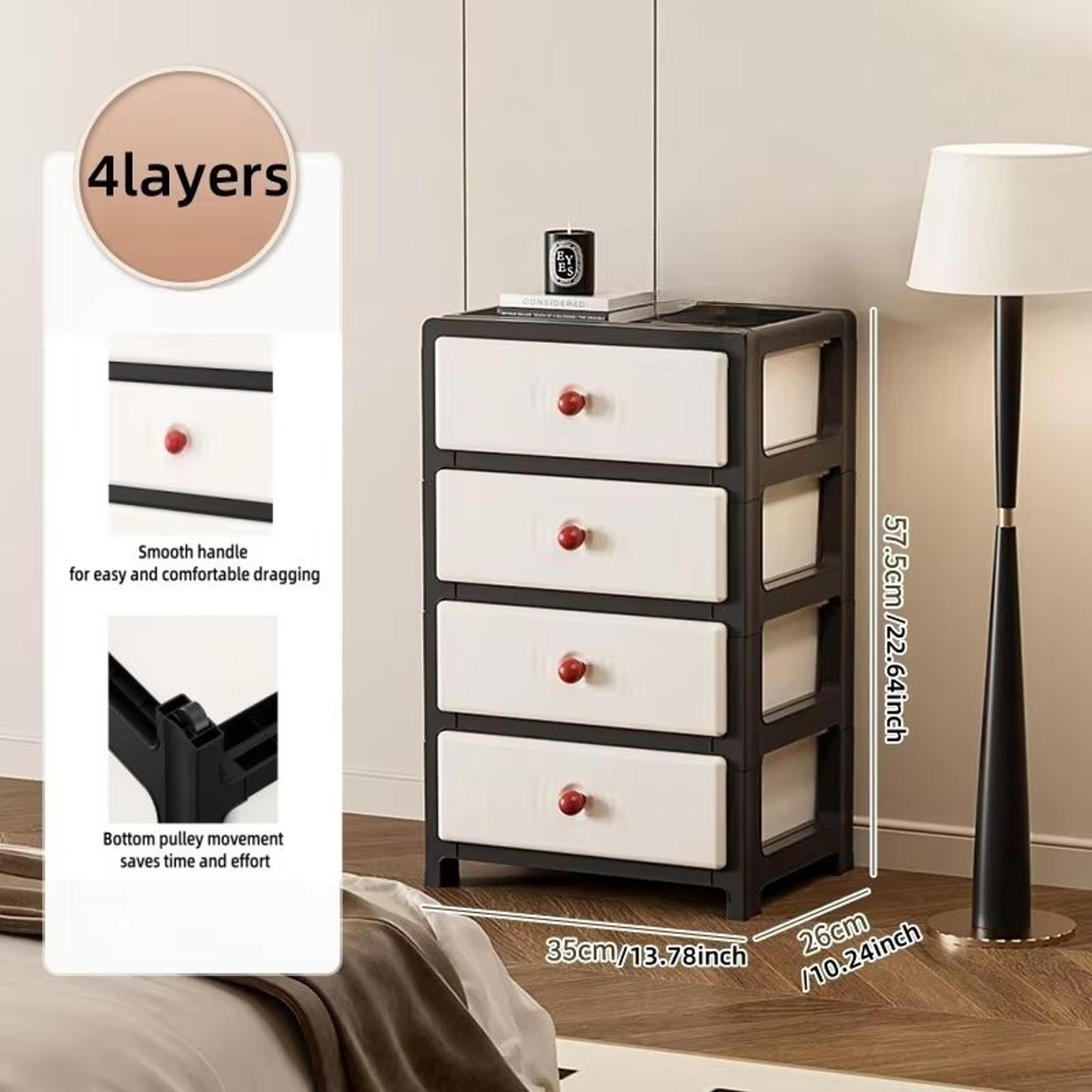 Clear MultiColor 138 In Drawer Storage Cabinet 36 Tier With Wheels 17