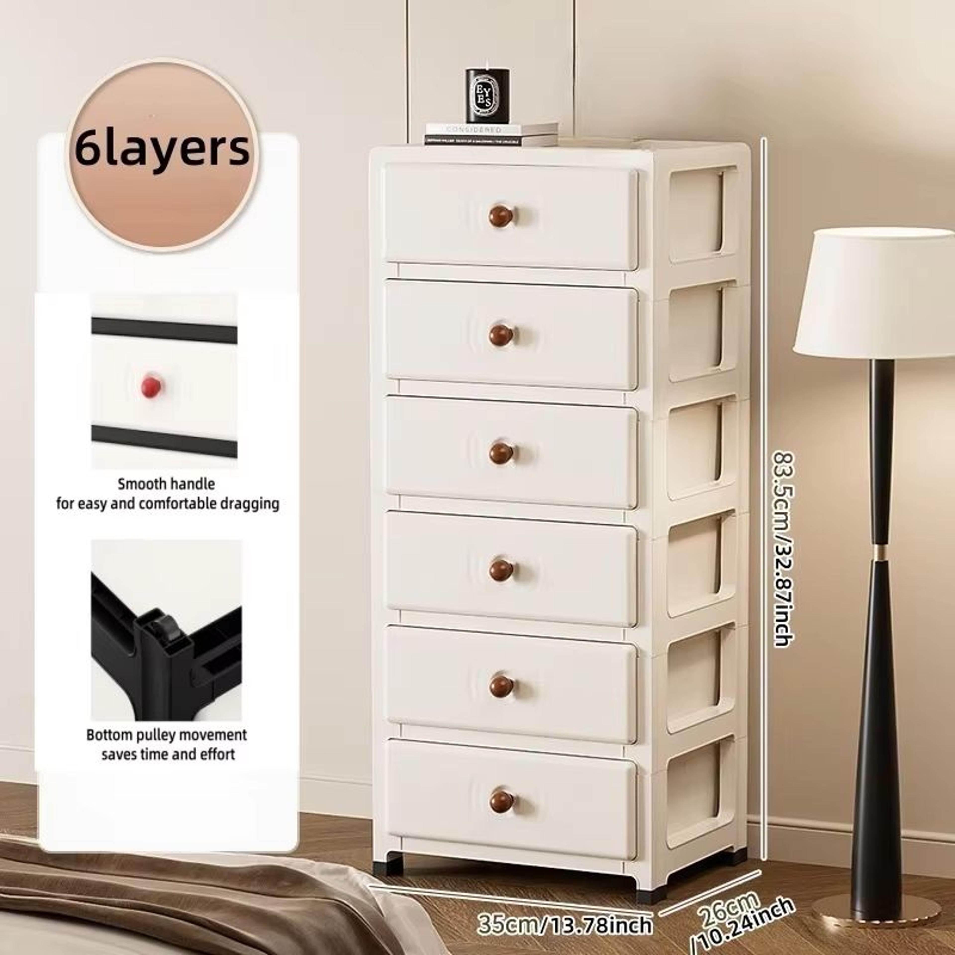 Clear MultiColor 138 In Drawer Storage Cabinet 36 Tier With Wheels 18