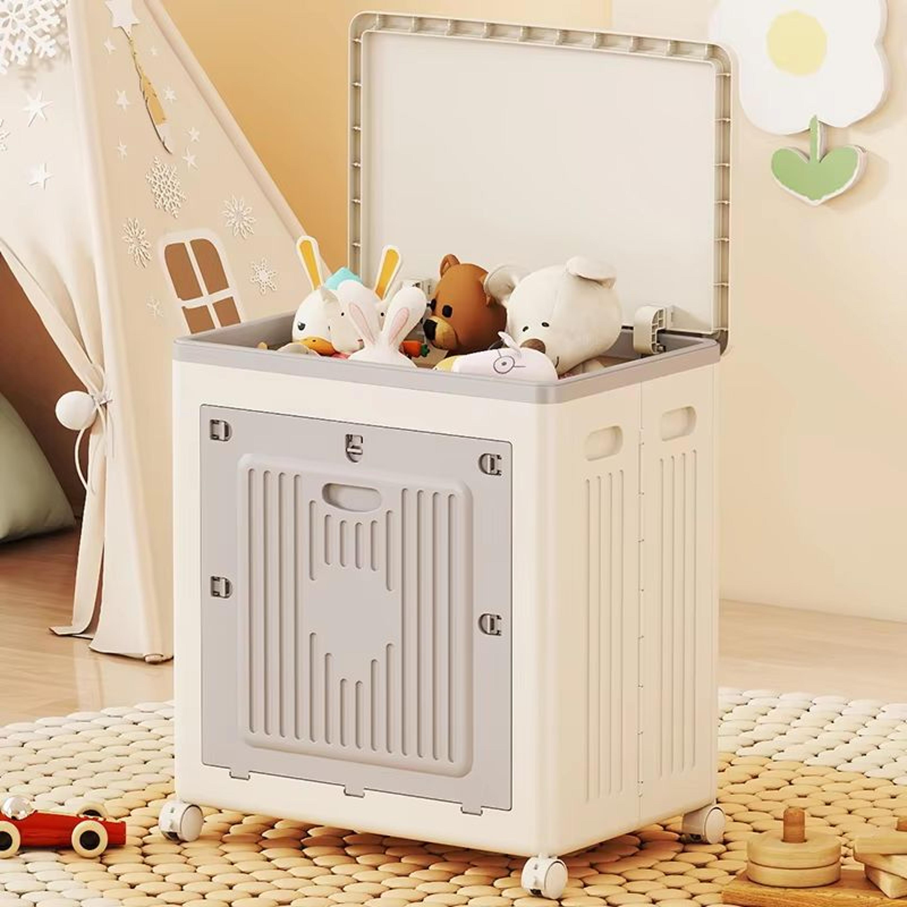 2283 Inches Foldable Storage Bin With Wheels 1