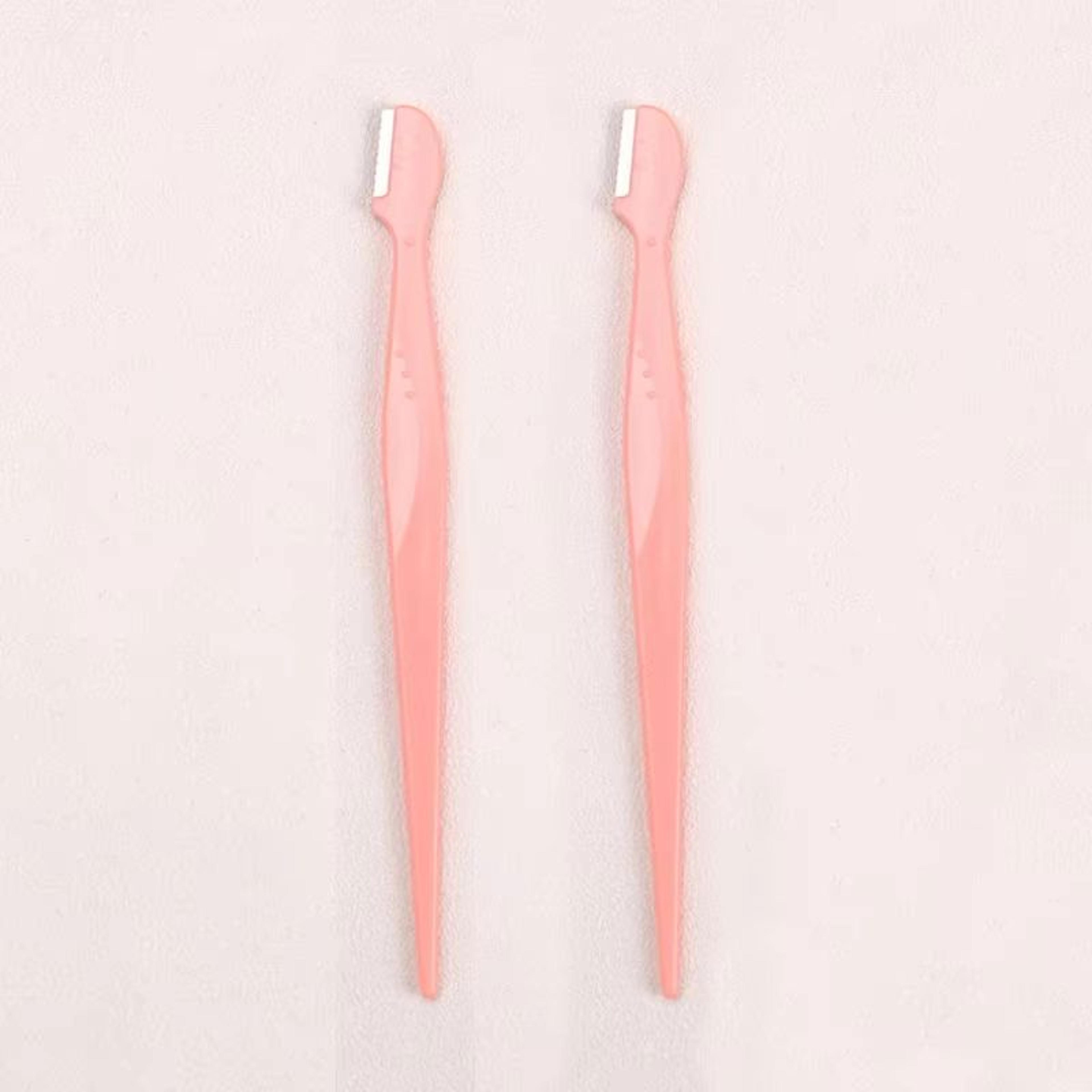 Karsyngirl Straight Handle Round Head Eyebrow Trimmer Set  Gentle AntiScratch Razor For Brows And F 7