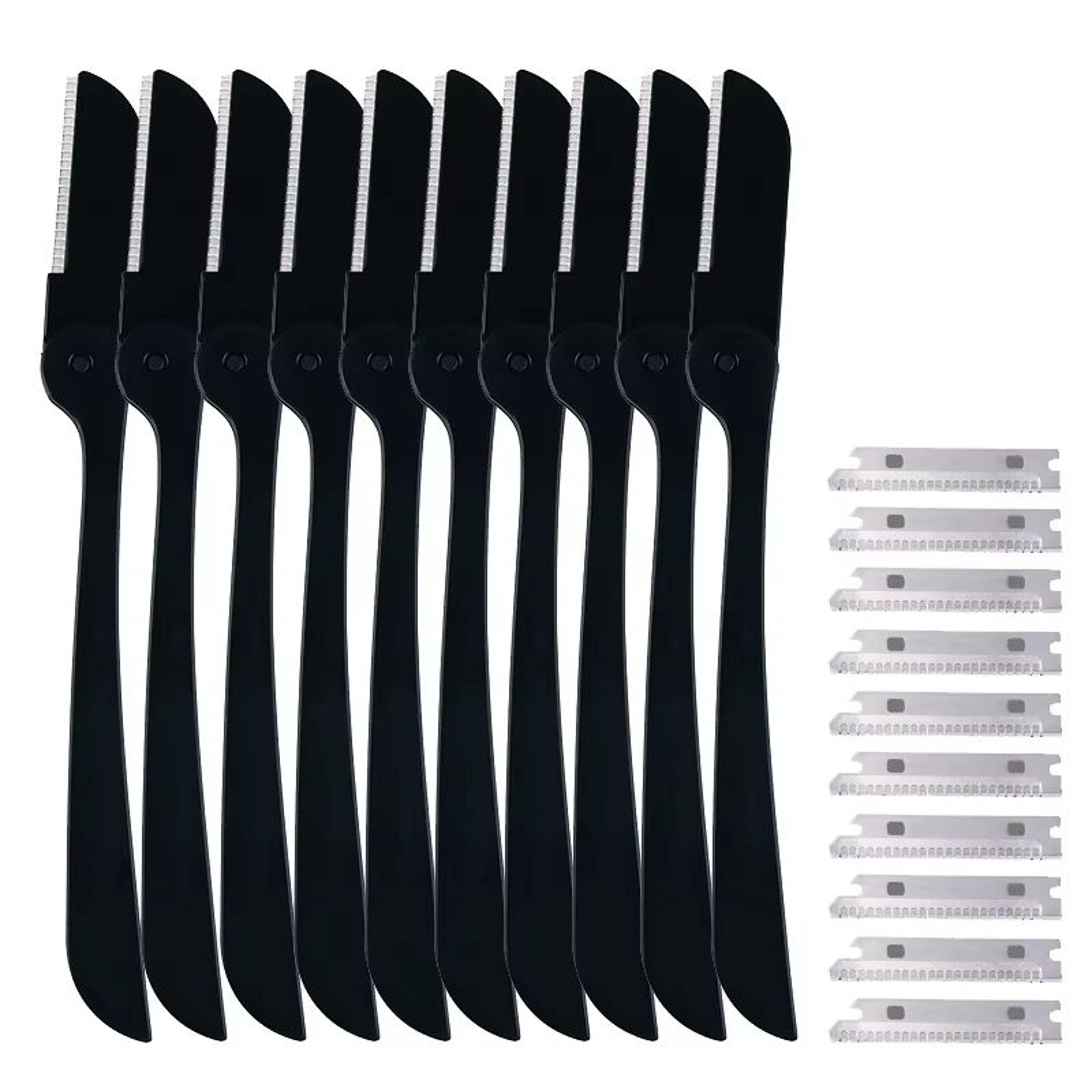 Karsyngirl 510 Pcs Facial Face Razor Eyebrow Trimmer Blades Set  Facial Hair Remover And Eyebrow Sh 11