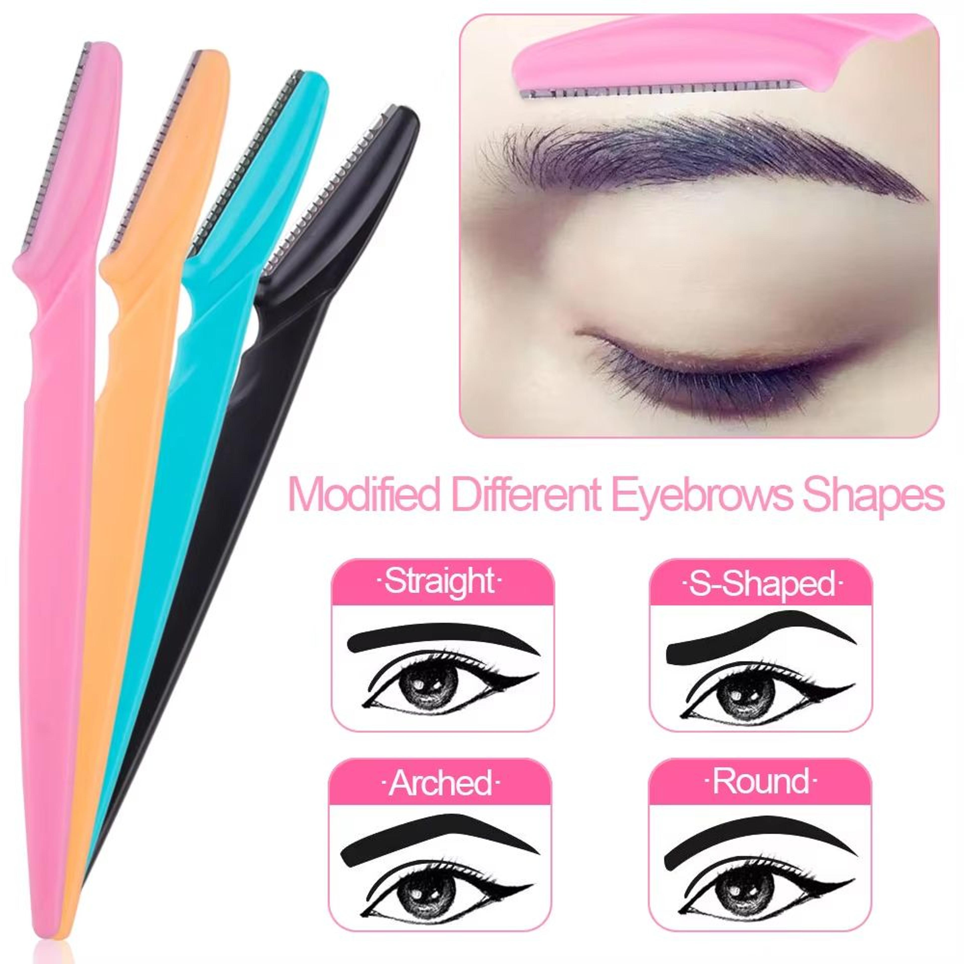 Karsyngirl 3410 Pcs Eyebrow Trimmer Blade Shaver Portable Face Razor Set Facial Hair Remover And Br 1