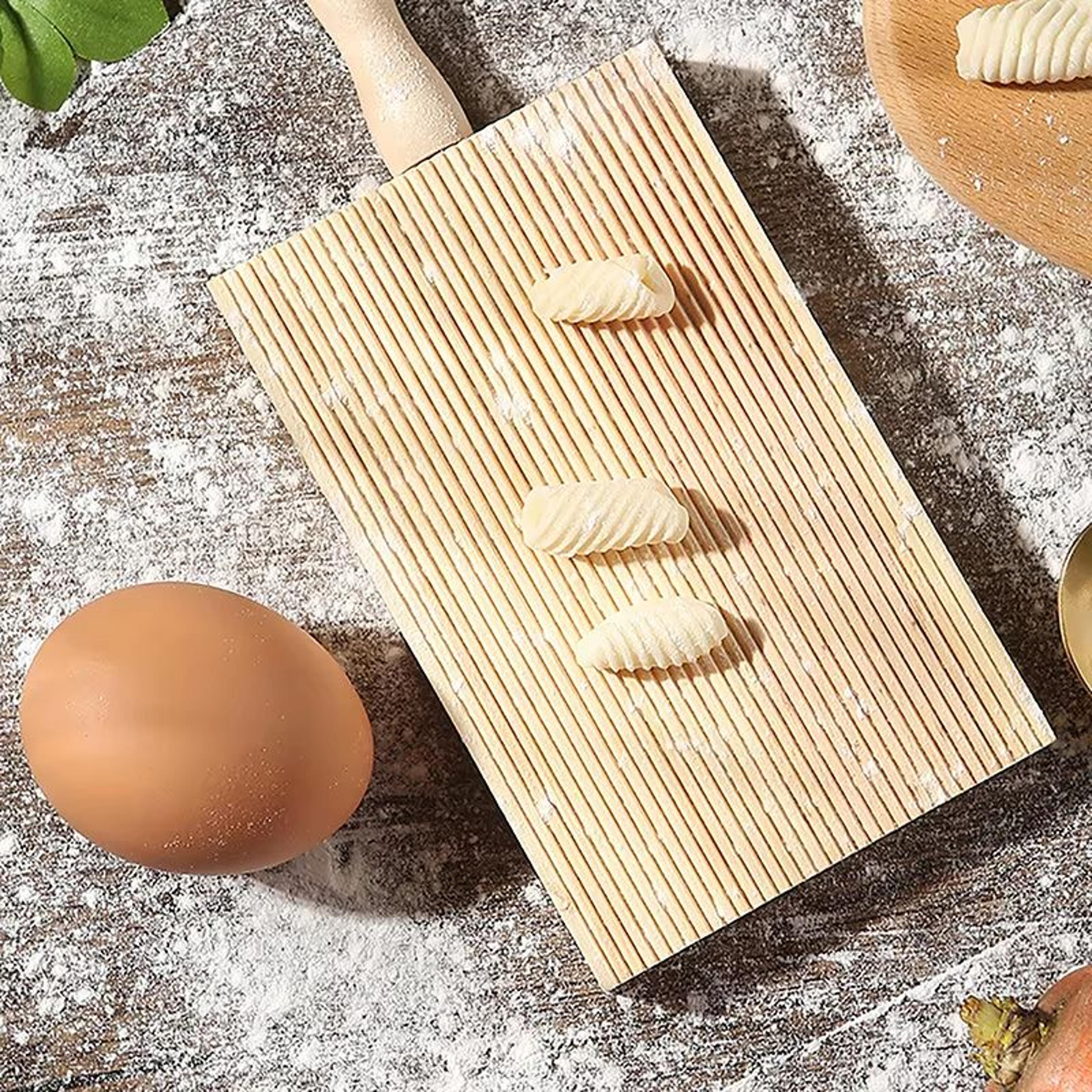 Wooden Garganelli Board 53in X 335in Pasta Gnocchi Macaroni Board With Handle Kitchen Pasta Tool 2