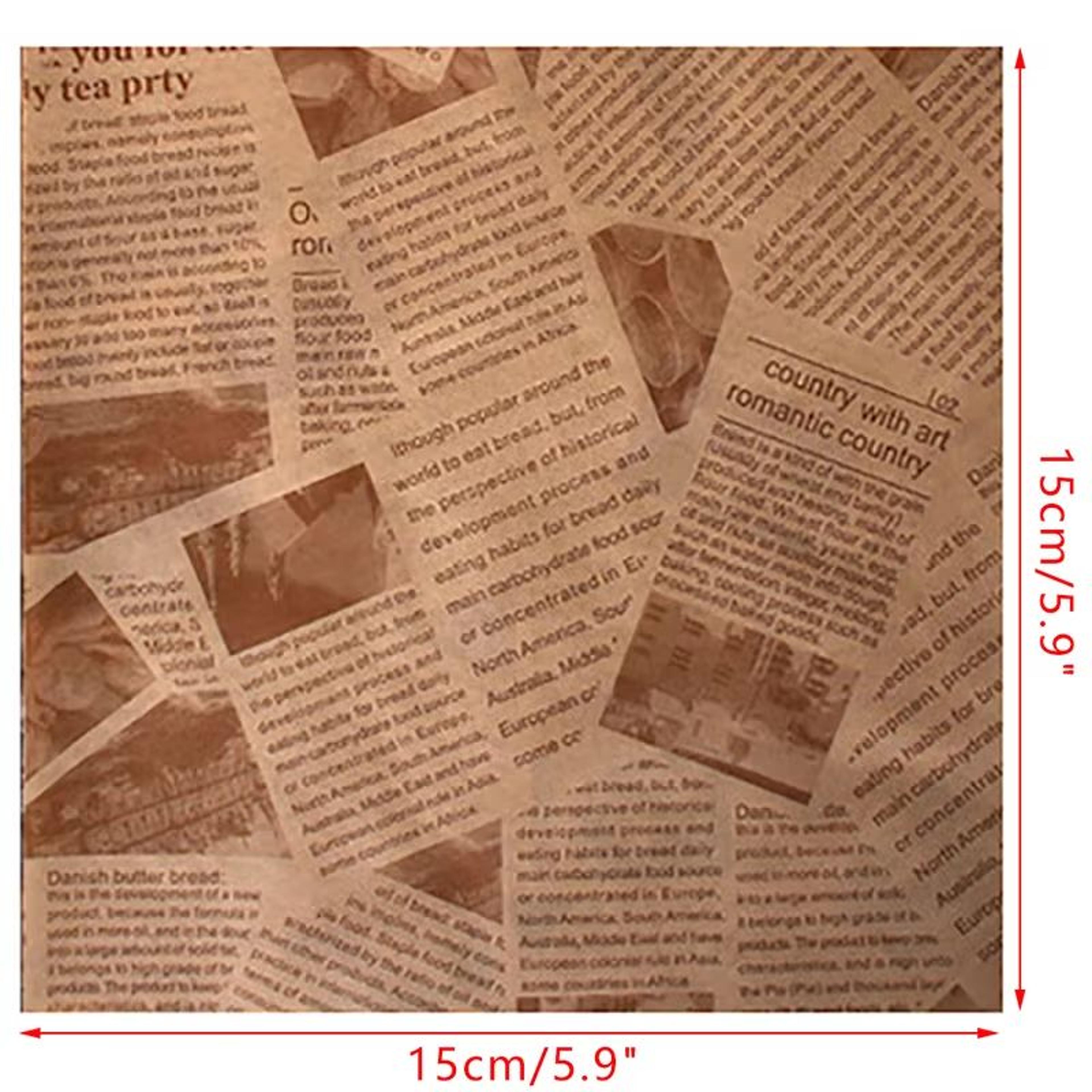 100Pcs Kraft Paper Sandwich Wrap  Disposable OilProof Triangle Food Packing BagS 12