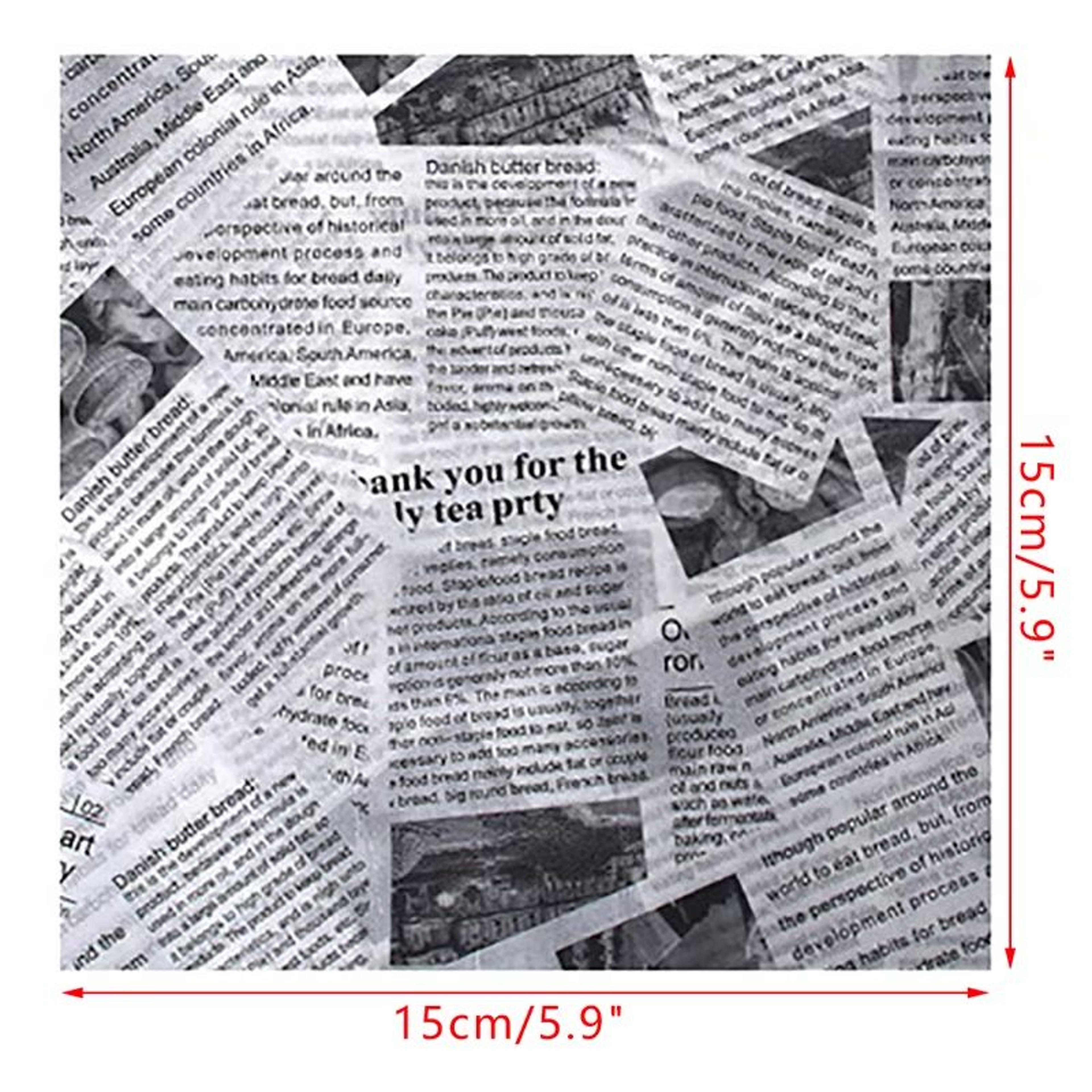 100Pcs Kraft Paper Sandwich Wrap  Disposable OilProof Triangle Food Packing BagS 6