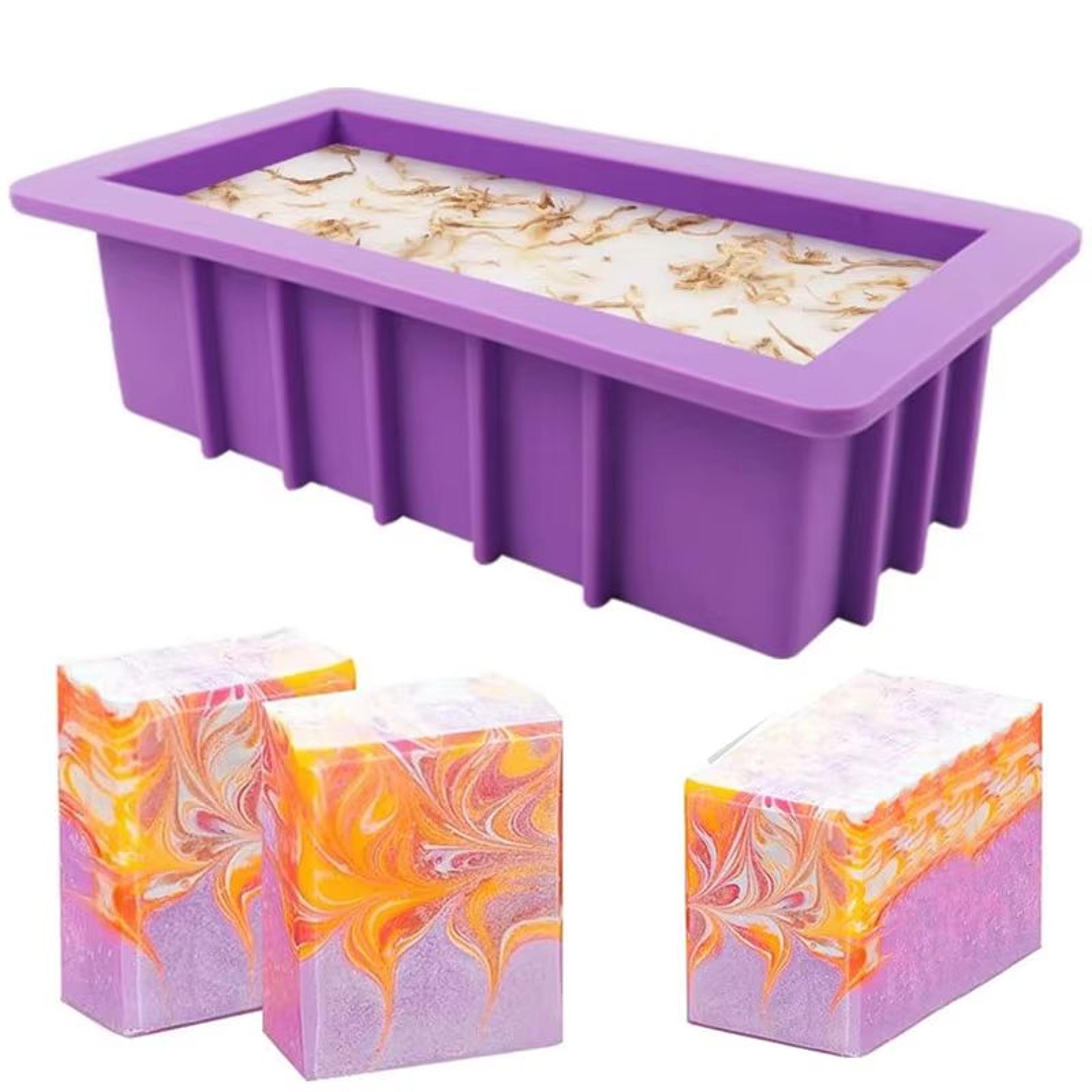 1100ml Silicone Soap Loaf Mold  Flexible Nonstick Mold For Handmade Soap 0