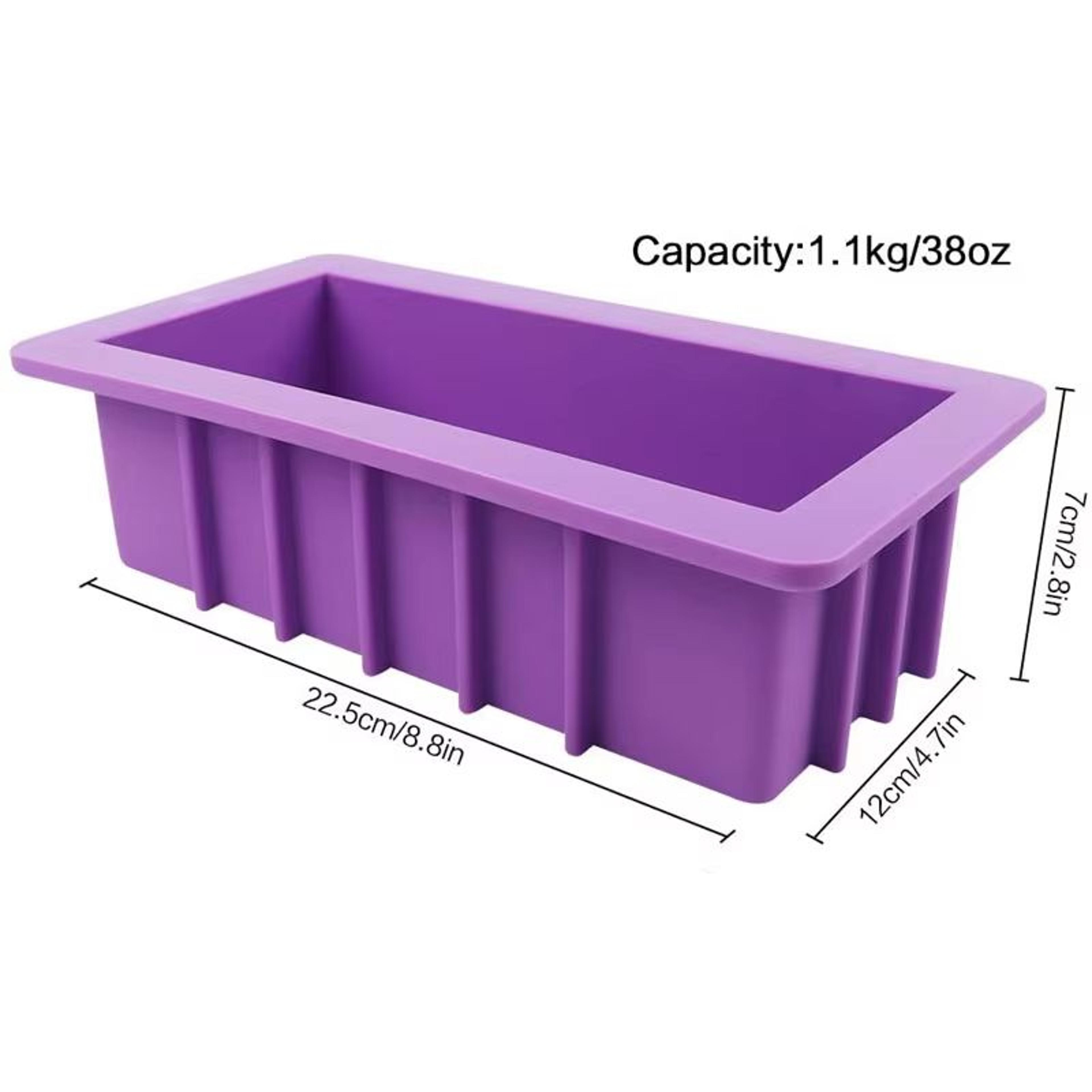 1100ml Silicone Soap Loaf Mold  Flexible Nonstick Mold For Handmade Soap 6