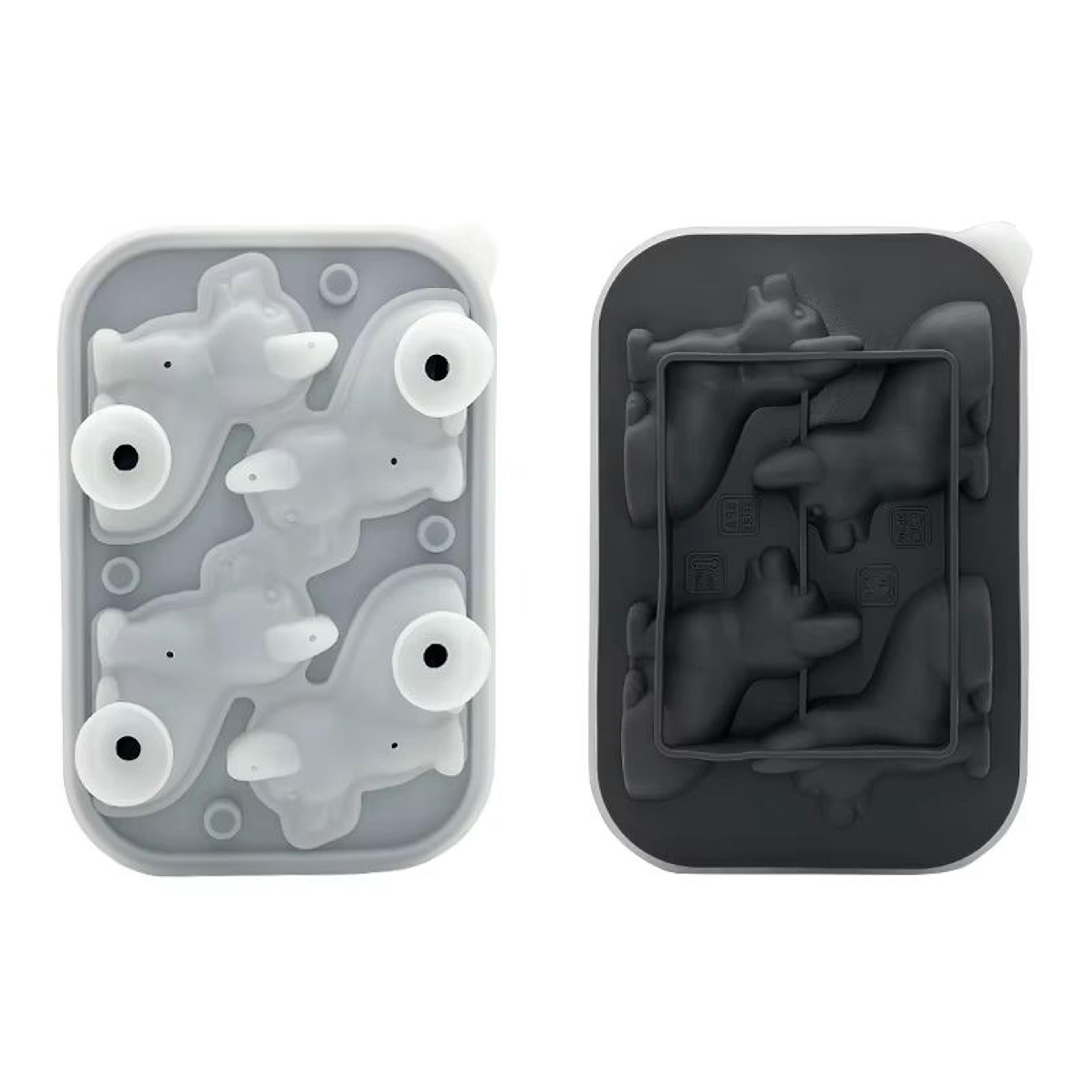 3D Corgi Silicone Ice Tray With Lid  BPAFree Ice Block Mold For Cocktails  Drinks 6