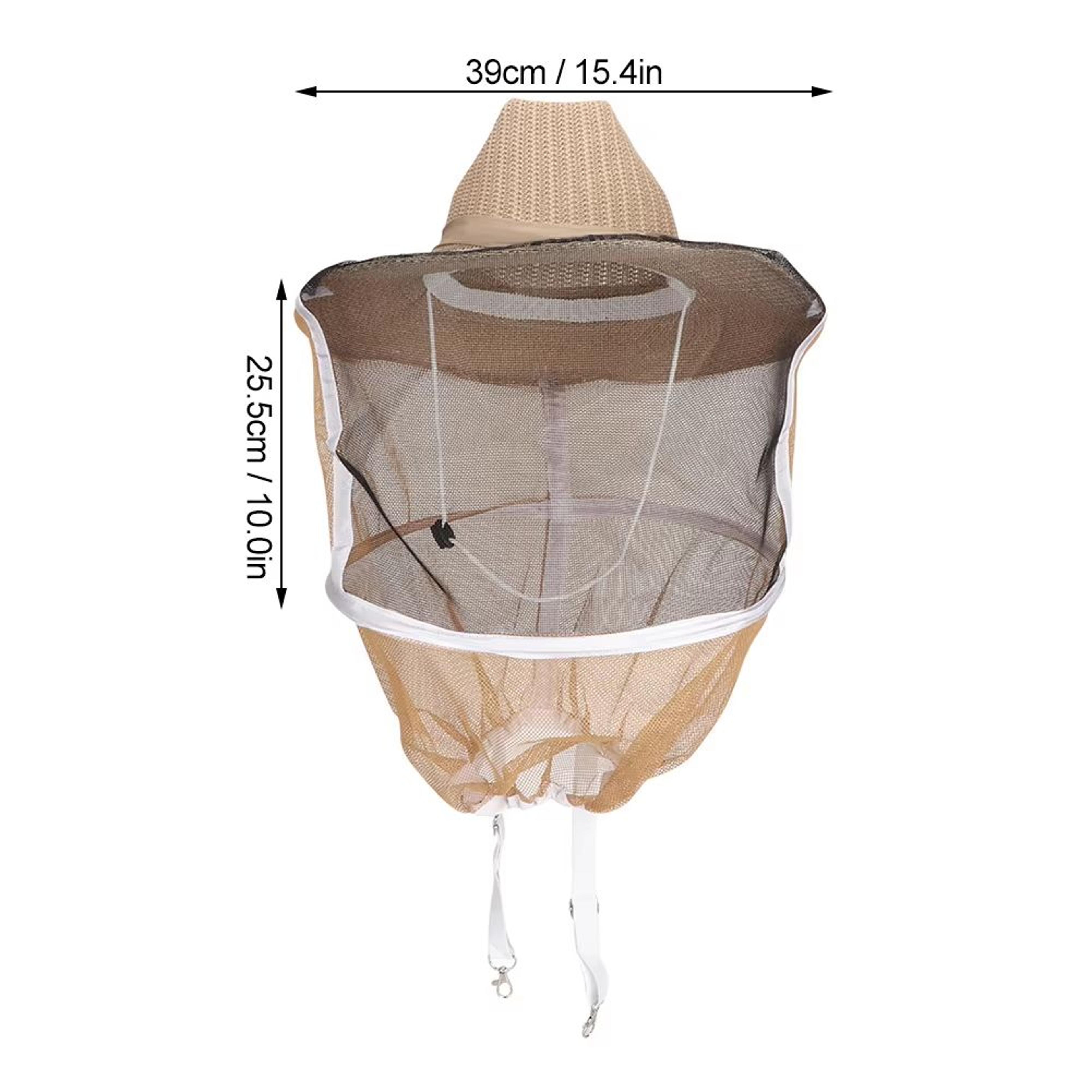 Breathable FireResistant Beekeeping Cowboy Hat With Protective Veil 4
