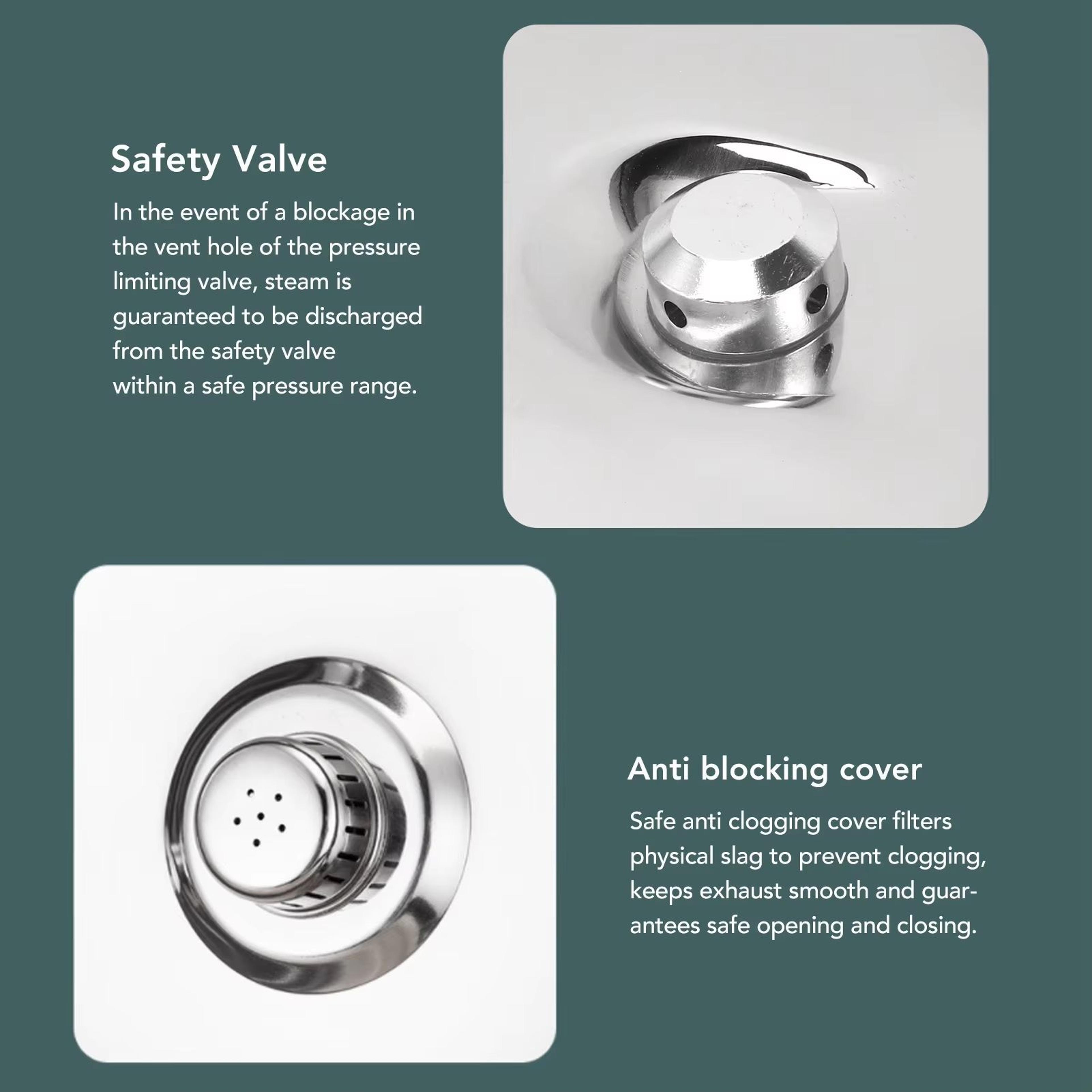 Stainless Steel Pressure Cooker With Safety Valve  80 KPa ExplosionProof Multifunctional Cooking Po 3