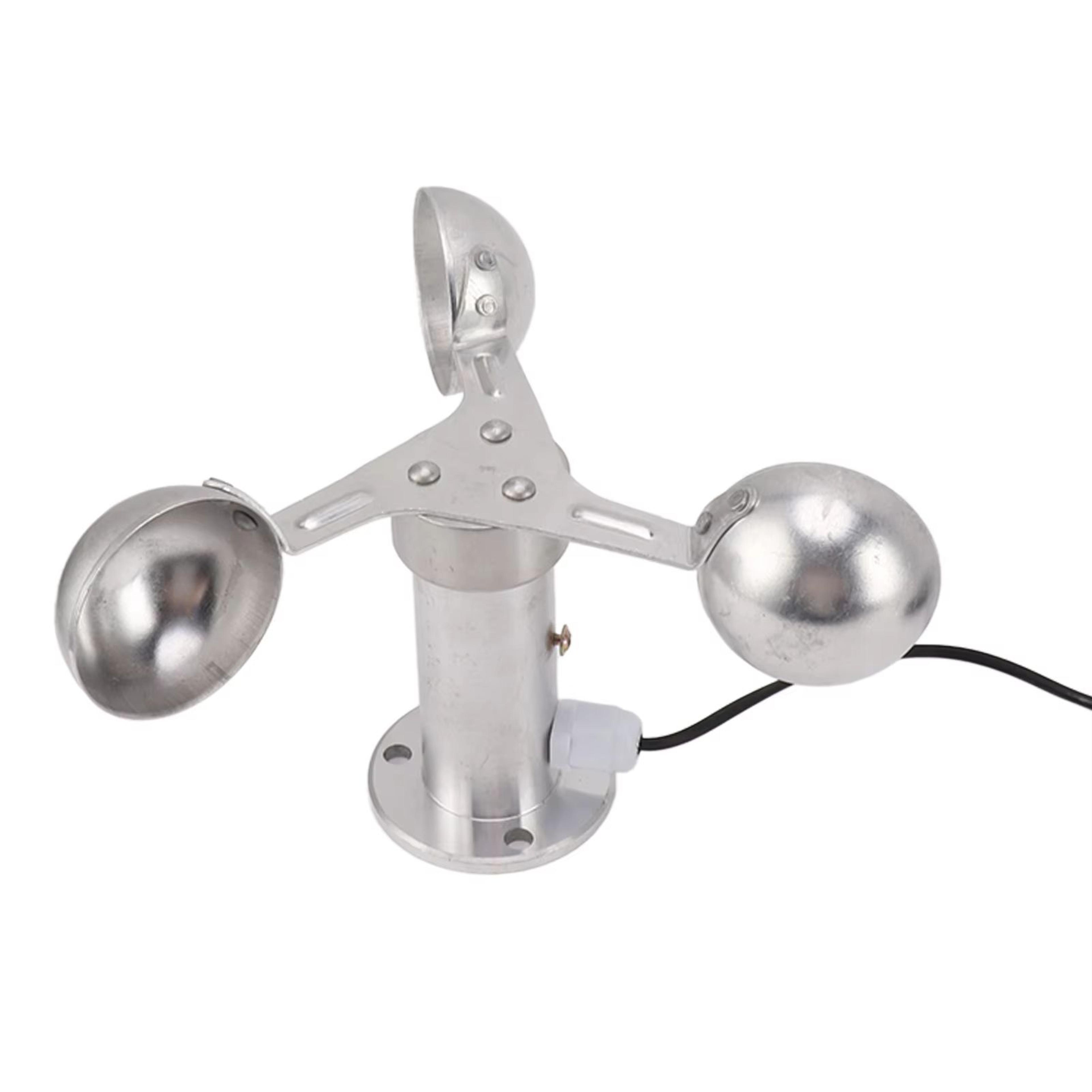 3Cup Aluminum Wind Speed Sensor  Adjustable Wind Anemometer With 038 V Output For Weather  Environm 0