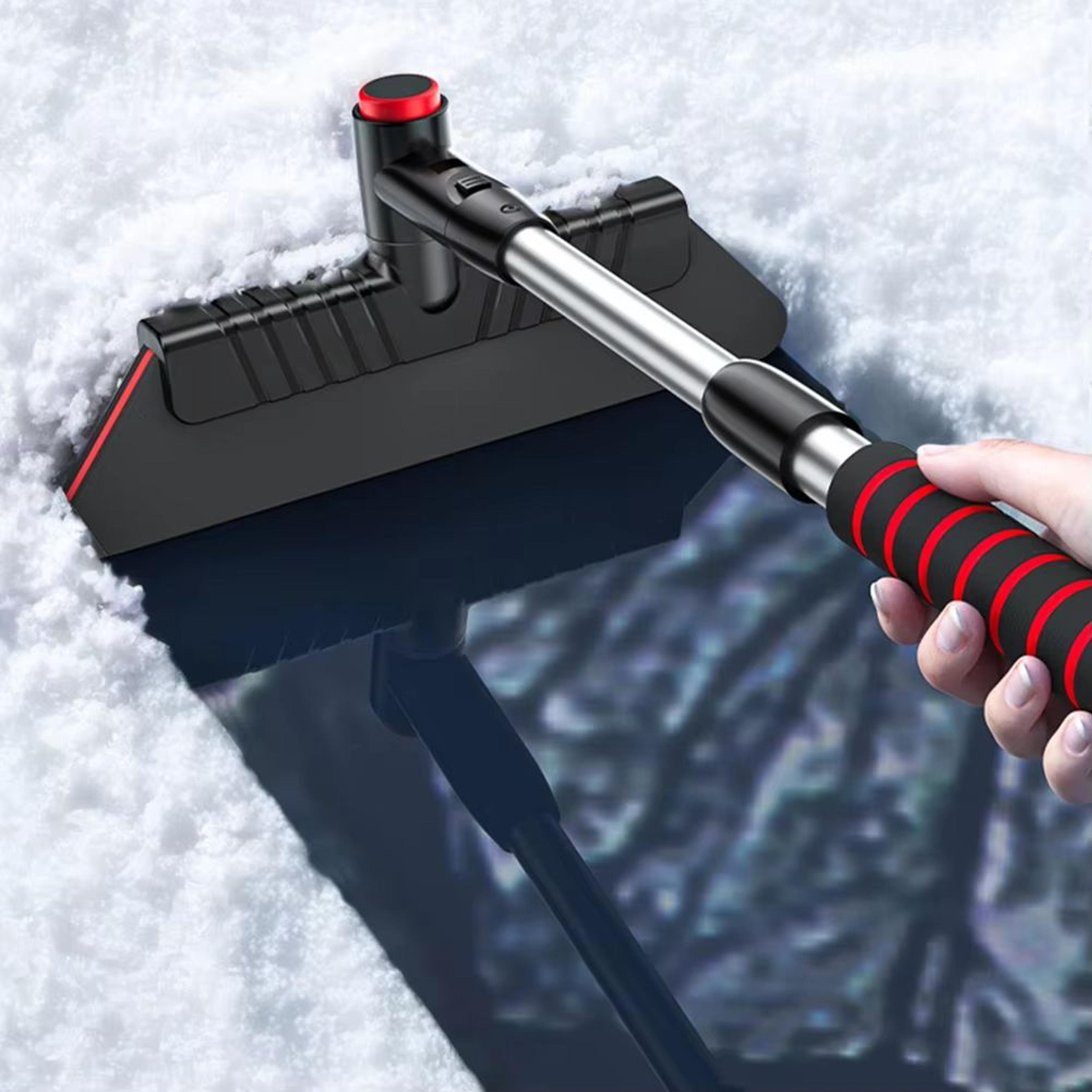 2 In 1 Extendable Ice Scraper And Retractable Snow Remover For Windshields 0