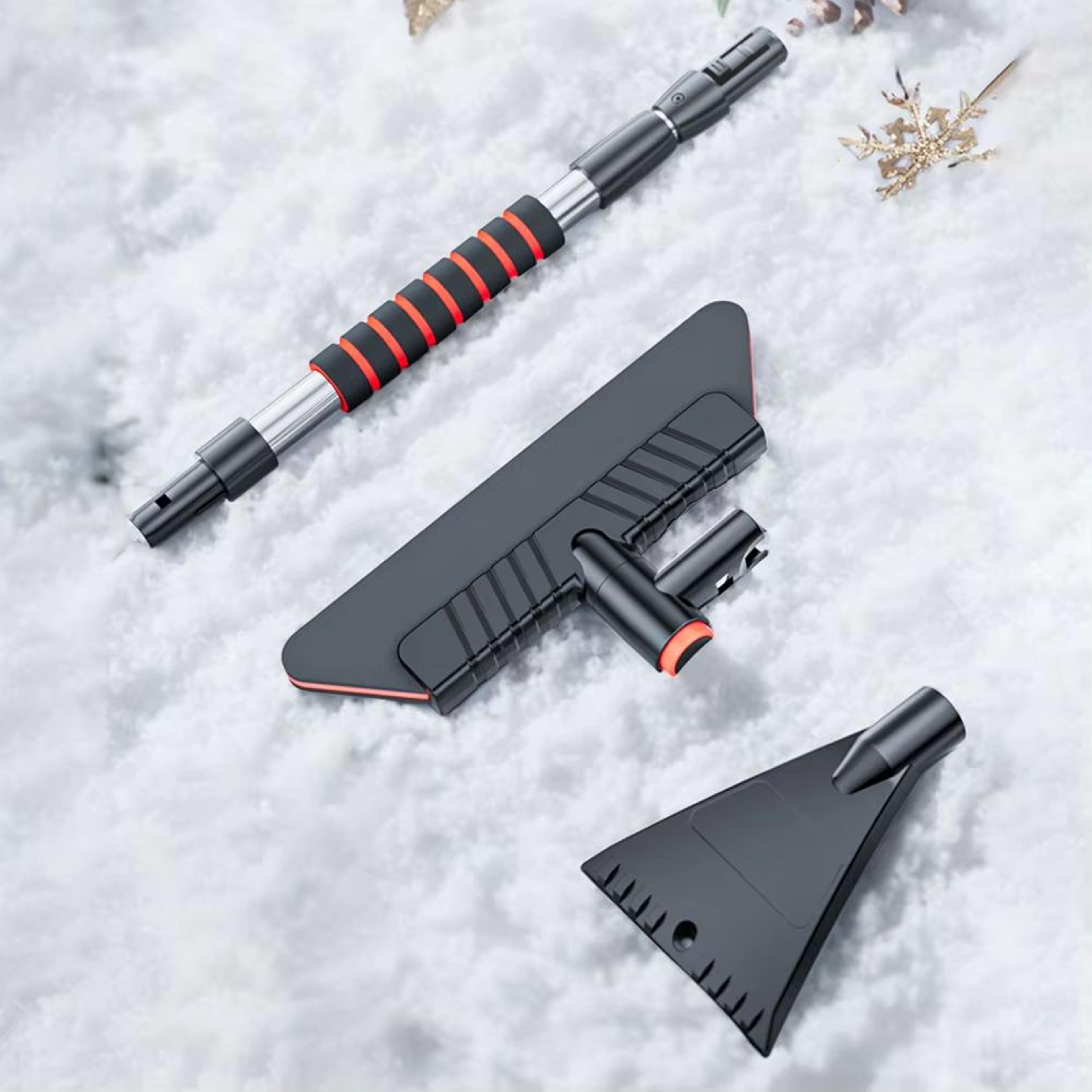2 In 1 Extendable Ice Scraper And Retractable Snow Remover For Windshields 2