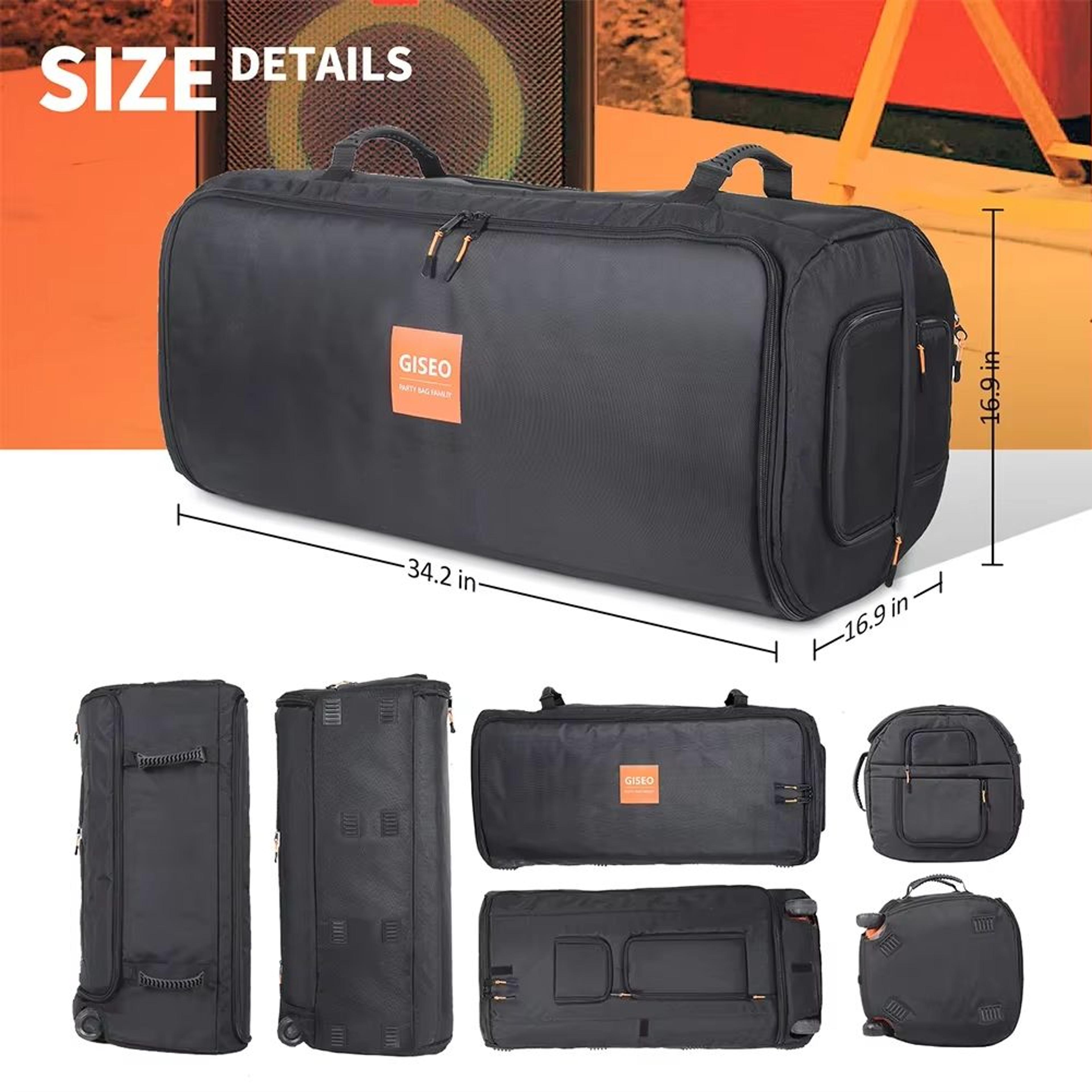 Waterproof Oxford Cloth Carrying Case For JBL PartyBox Portable Speakers 5