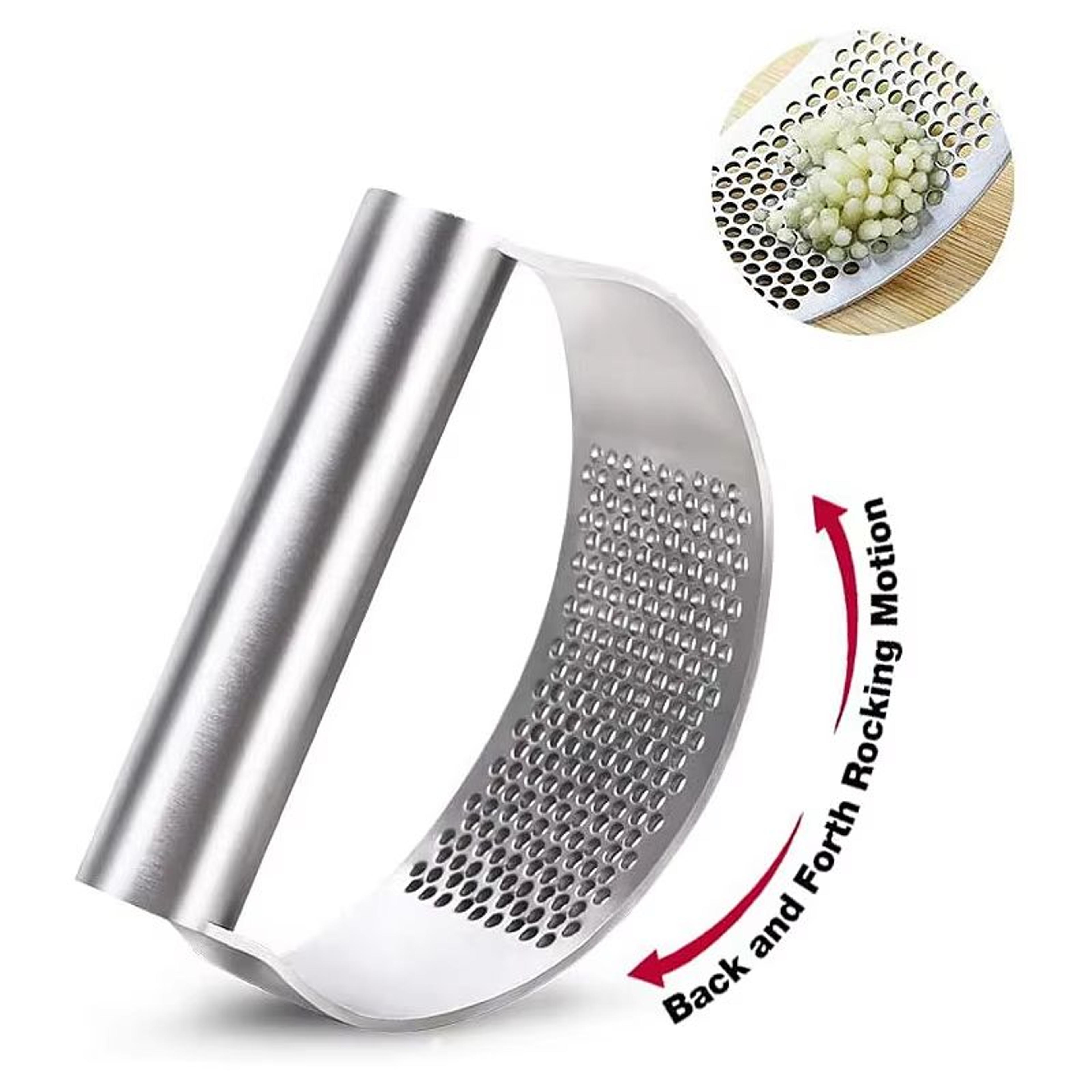 Upgraded Stainless Steel Garlic Press Rocker For Easy Mincing And Crushing 3