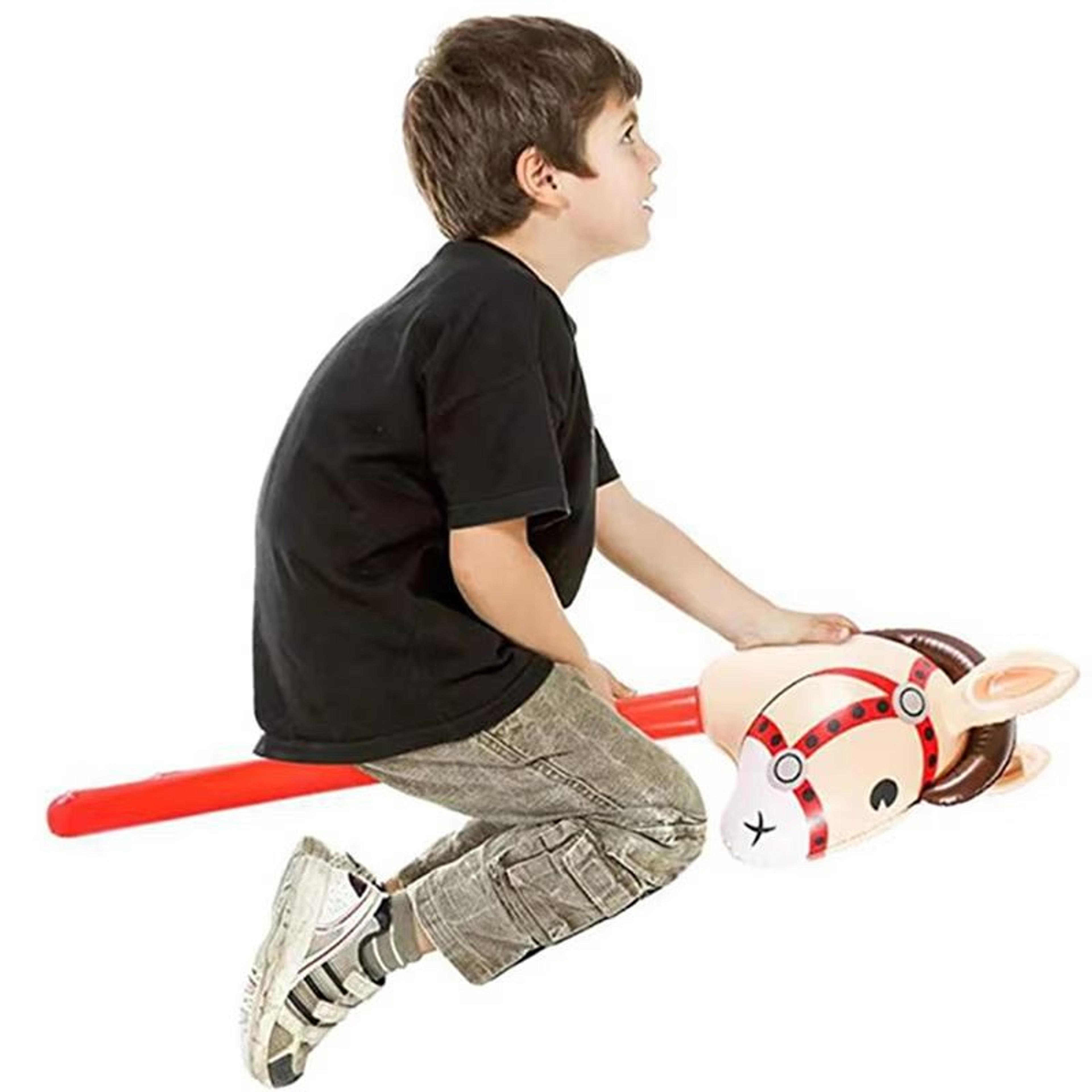 Inflatable Stick Horse Head Pony Balloon Toy Farm Animal Party Decoration For Kids And Events 2
