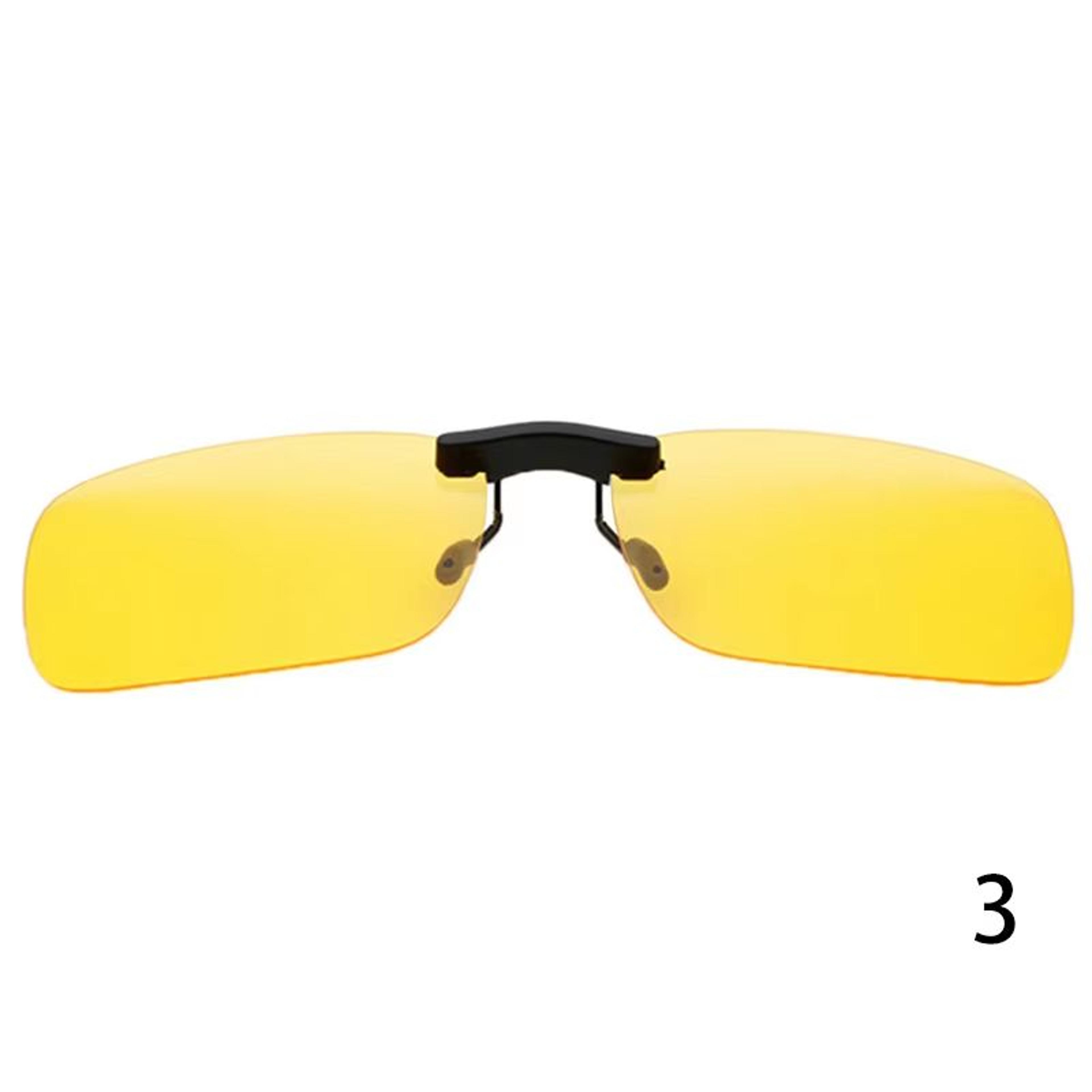 Polarized Clip On Sunglasses UV400 Day And Night Driving Glasses Attachment 8
