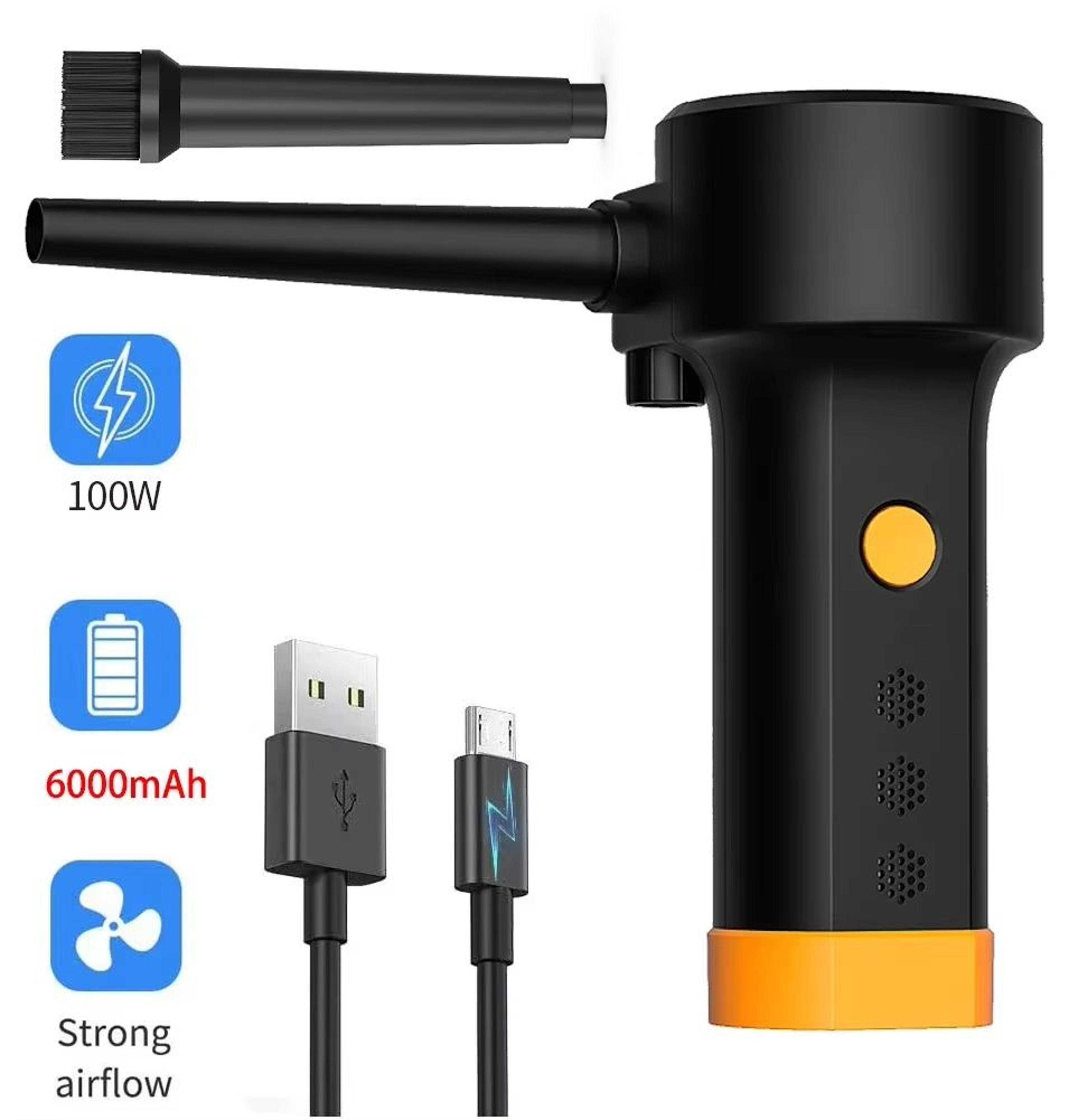 500W Electric Air Duster High Power Reusable Air Blower For PC Keyboard And Electronics Cleaning 8