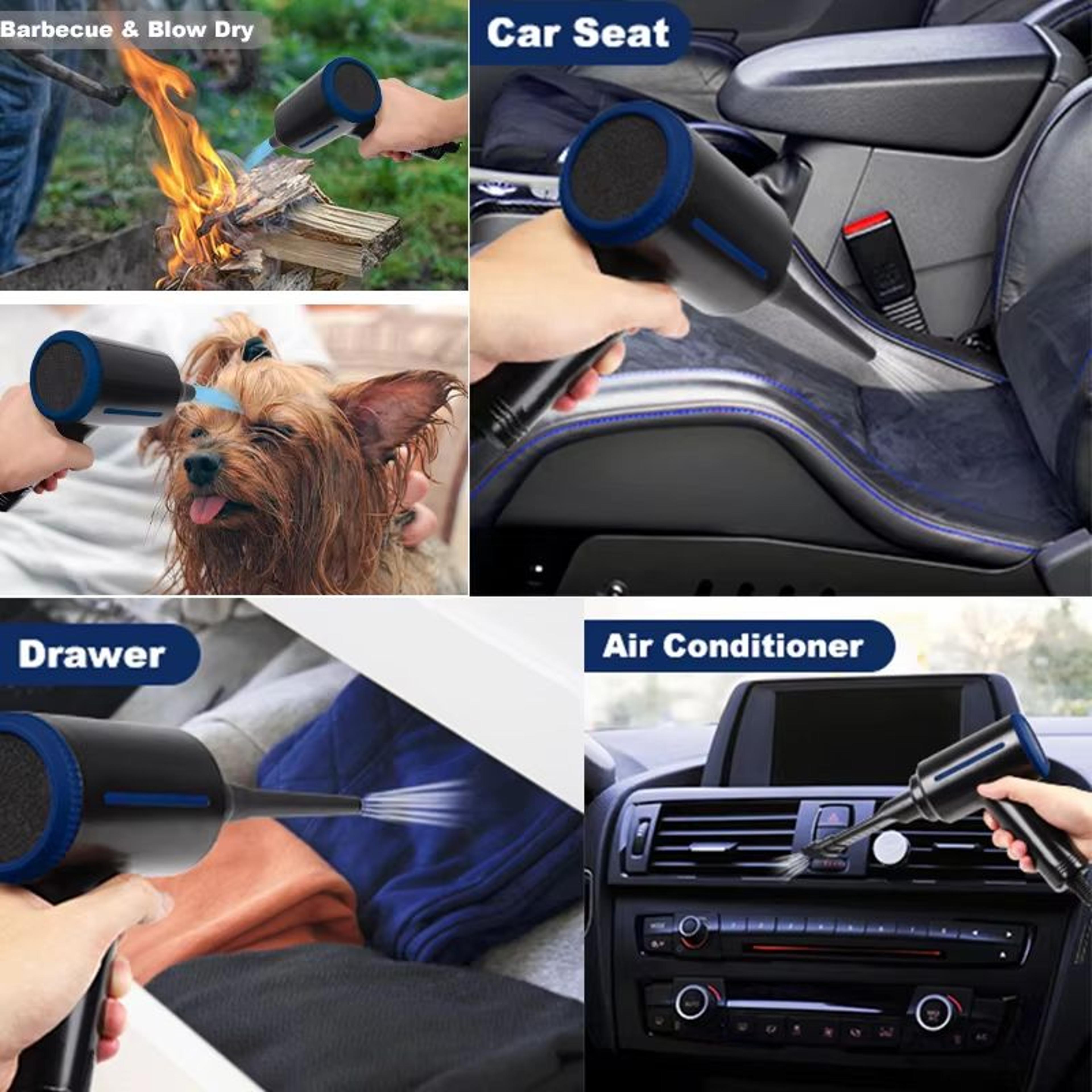 500W Electric Compressed Air Duster Blower For PC Keyboard Cleaning And Inflatable Air Pump 2
