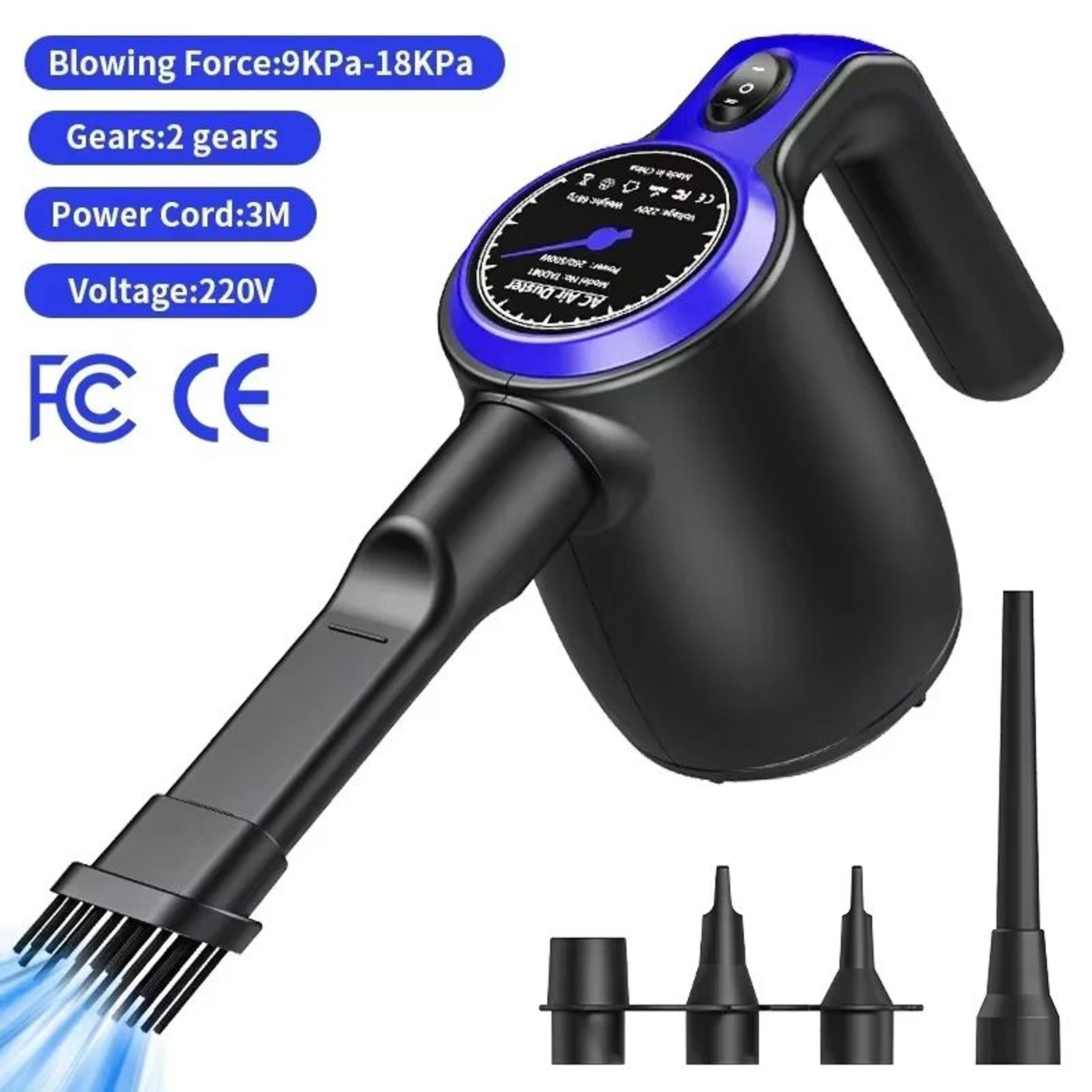 500W Electric Compressed Air Duster Blower For PC Keyboard Cleaning And Inflatable Air Pump 7