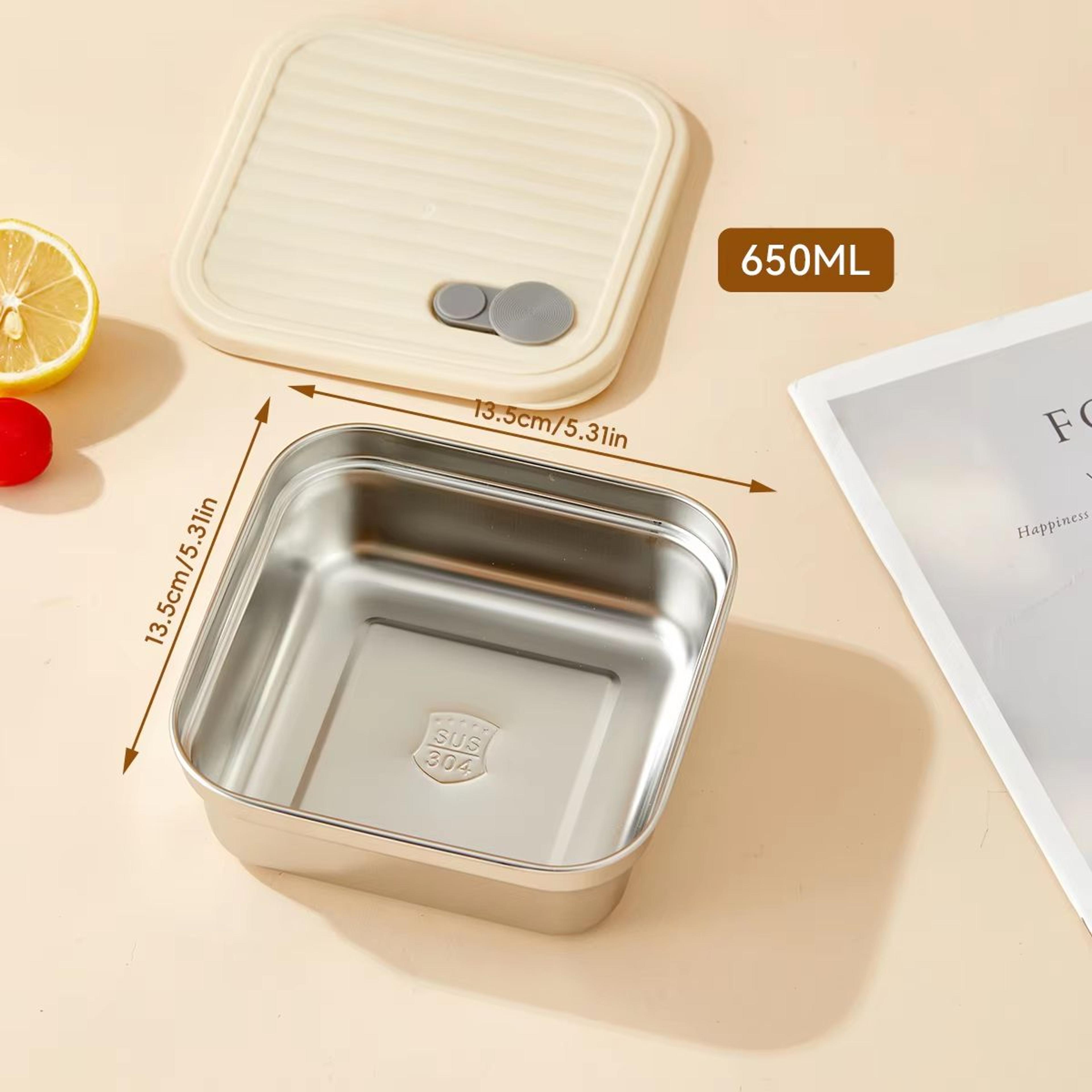 WORTHBUY Portable 304 Stainless Steel Lunch Box Leak Proof Reusable Bento Box For Kids And Travel 18