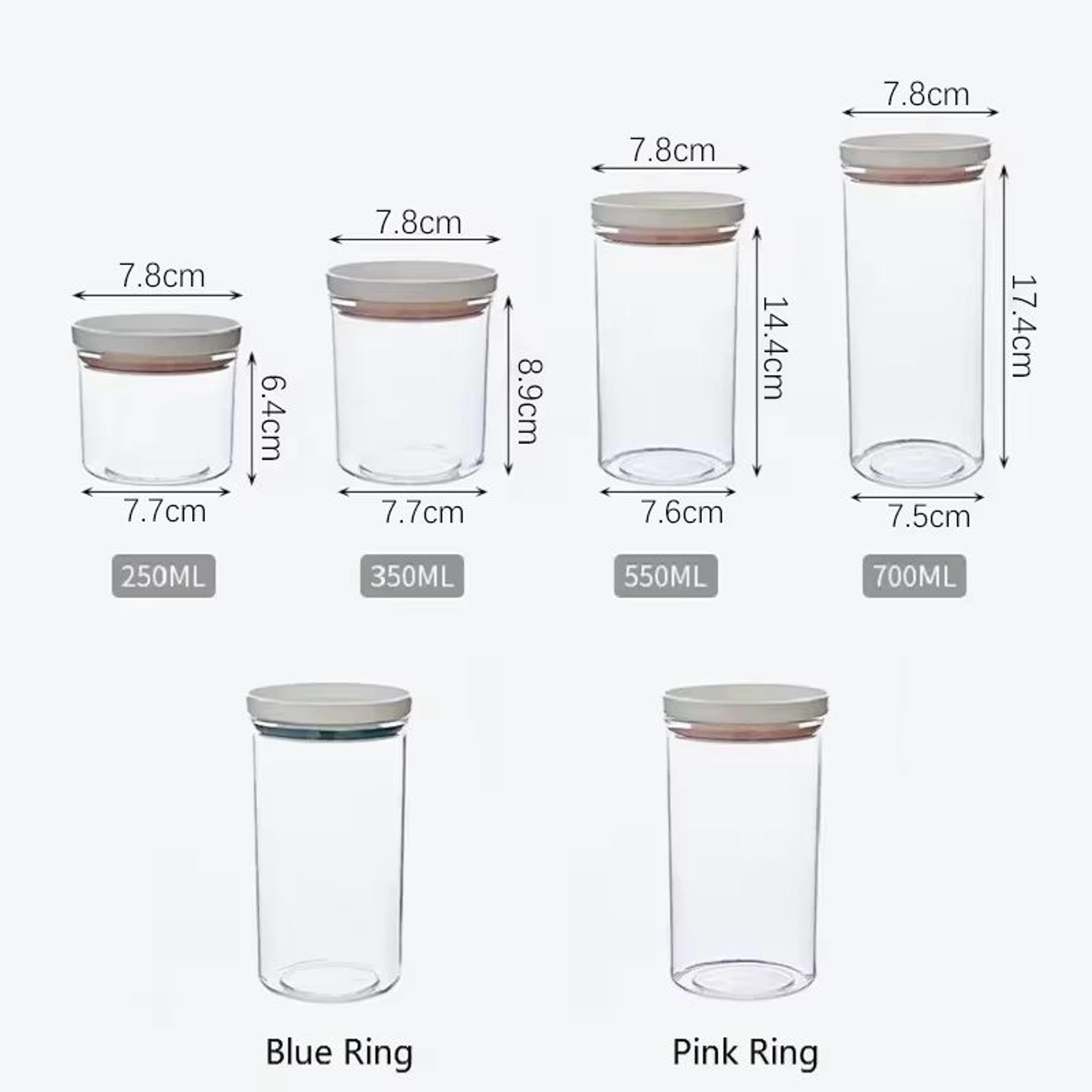 Airtight Sealed Ring Food Grade Storage Jar For Snacks And Grain Kitchen Organization 5