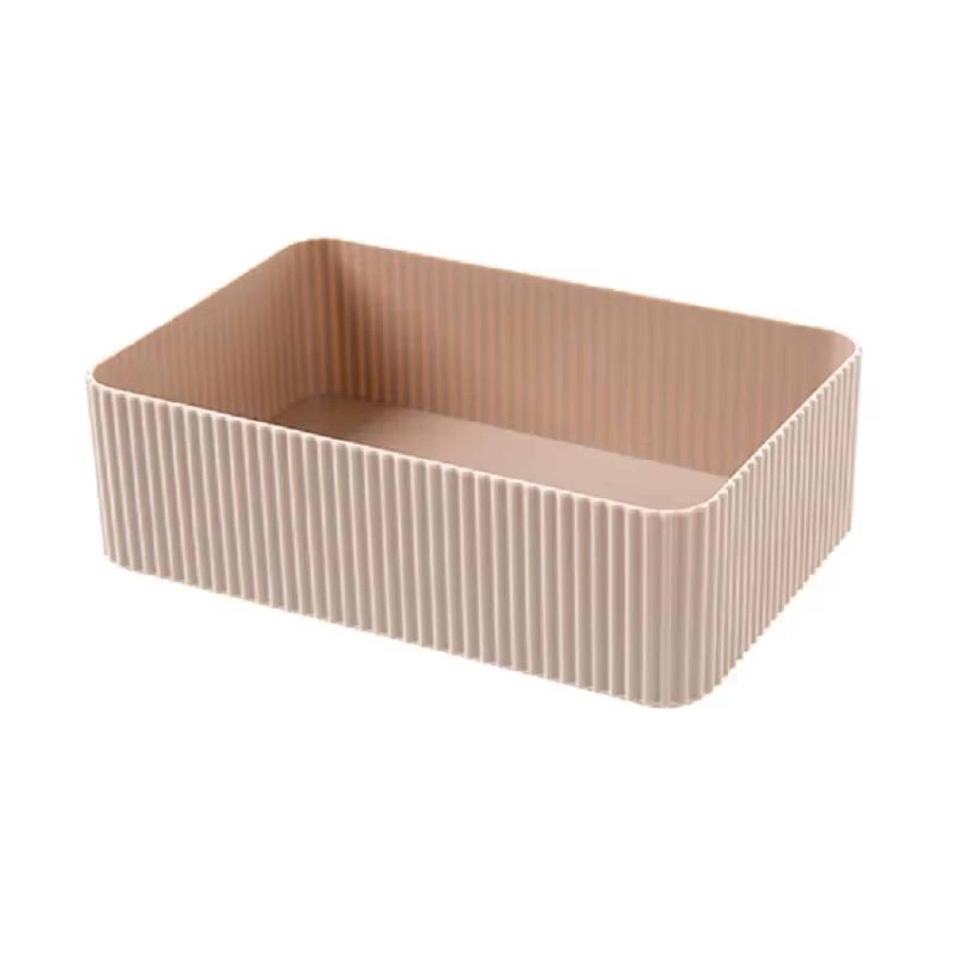 WBBOOMING Grid Desktop Storage Box Organizer For Makeup Bathroom Office And Closet Essentials 8