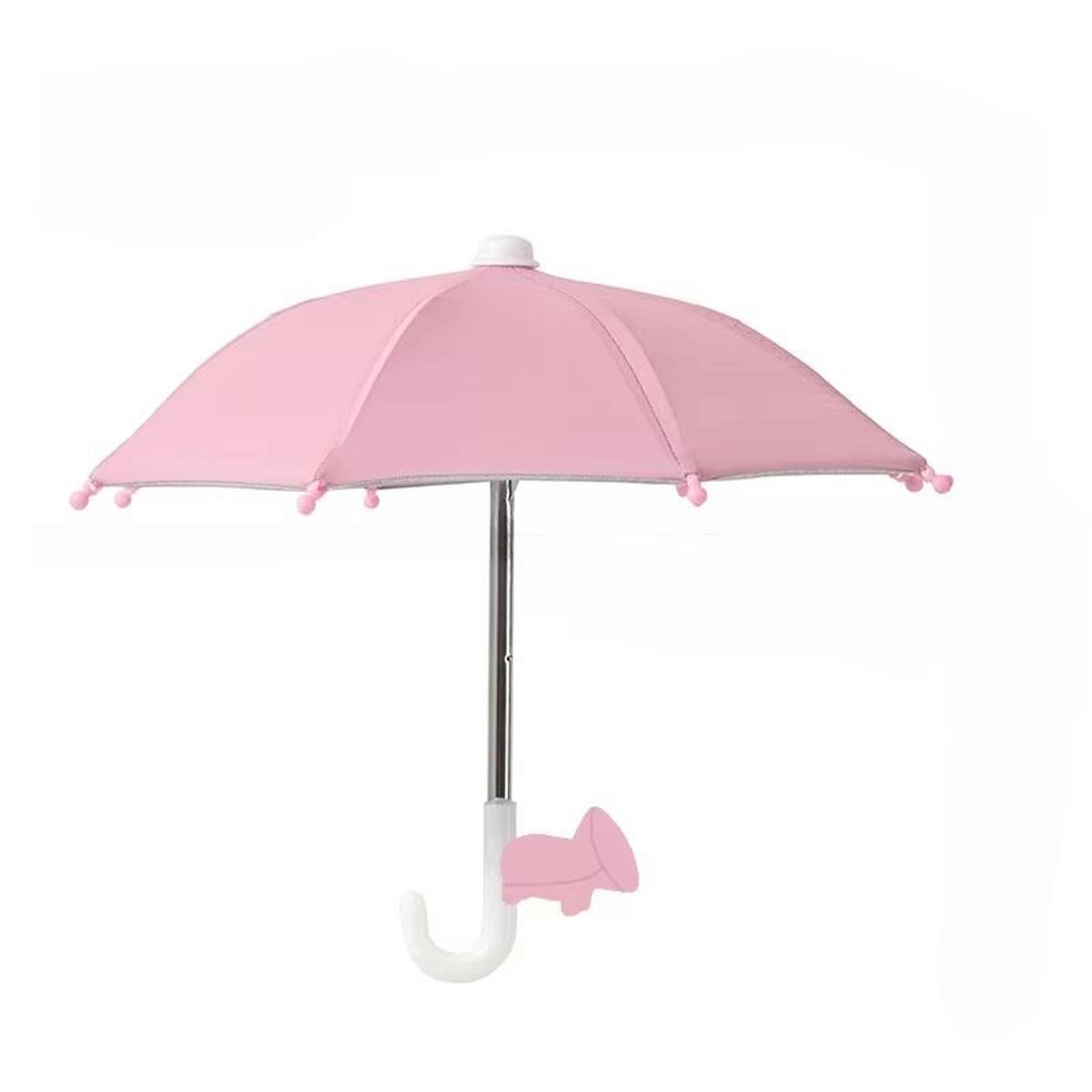 Mini Phone Sunshade Umbrella With Suction Cup Stand Multi Color Mobile Phone Sun Shield Mount 9