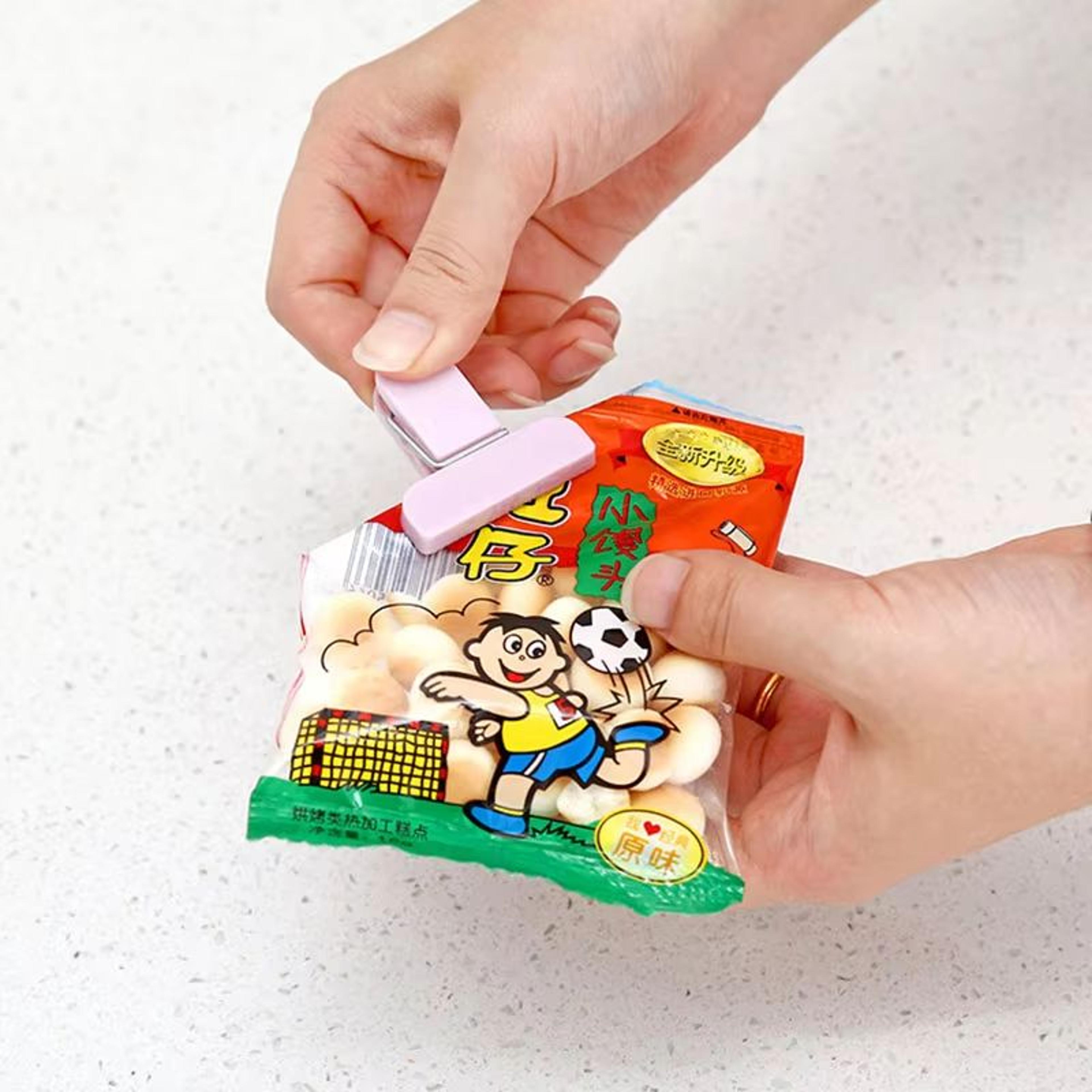 WBBOOMING Food Storage Sealing Bag Clips Set 12 Piece Kitchen Snack Sealer Clamps 2