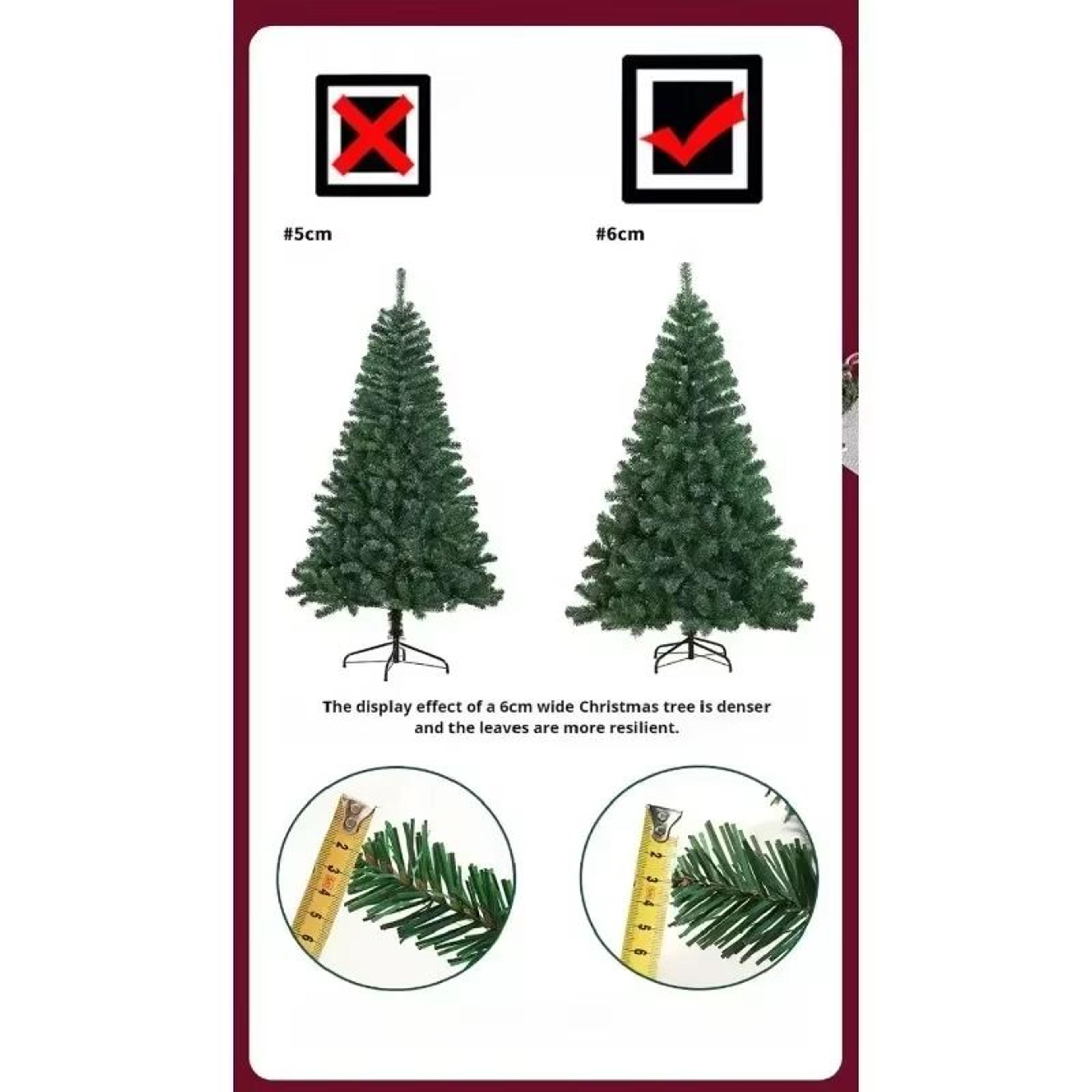 PVC Large Artificial Christmas Tree Encrypted Green Simulation Tree For Indoor And Outdoor Holiday  3
