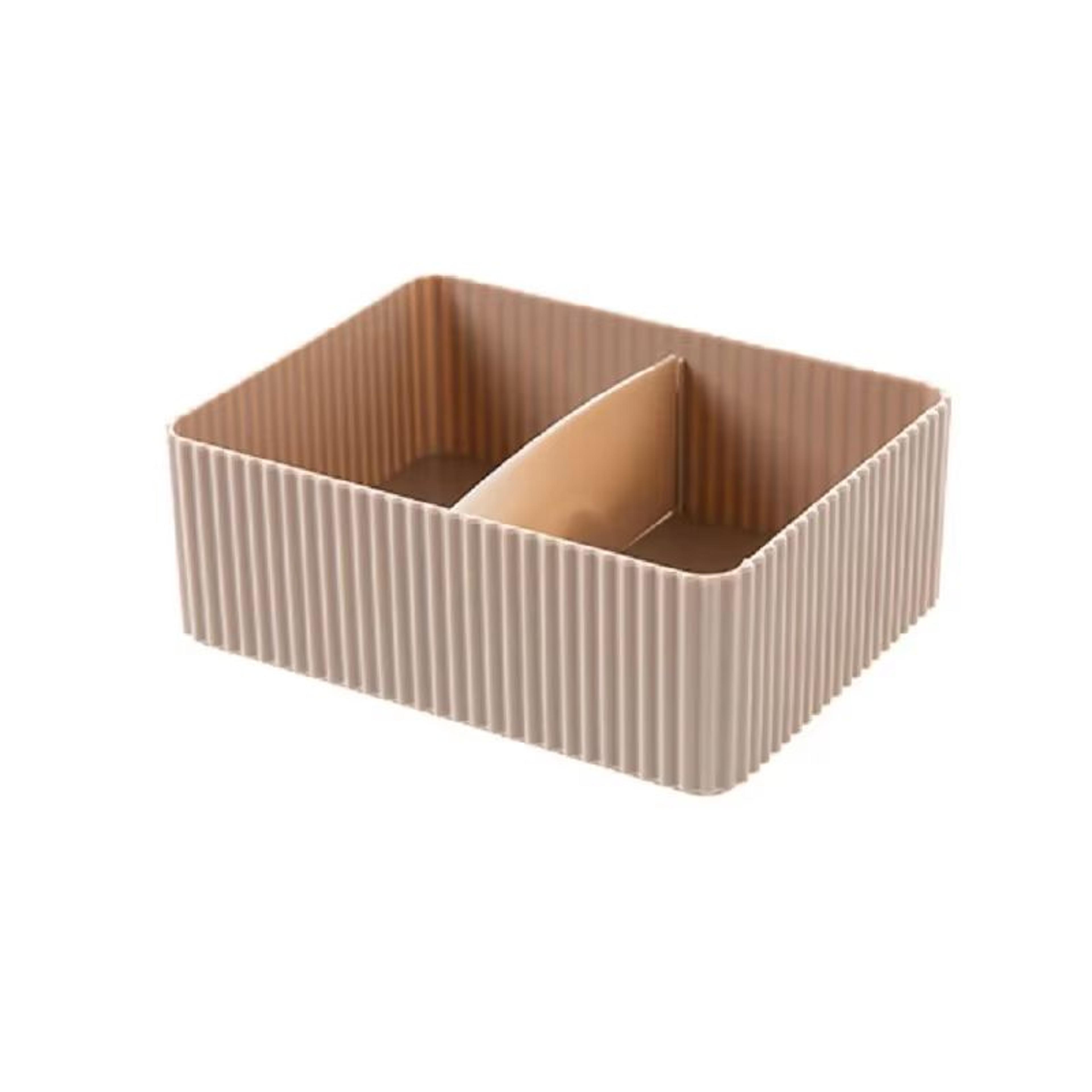 Plastic Grid Desktop Storage Box Organizer For Makeup Office Bathroom And Closet Essentials 8