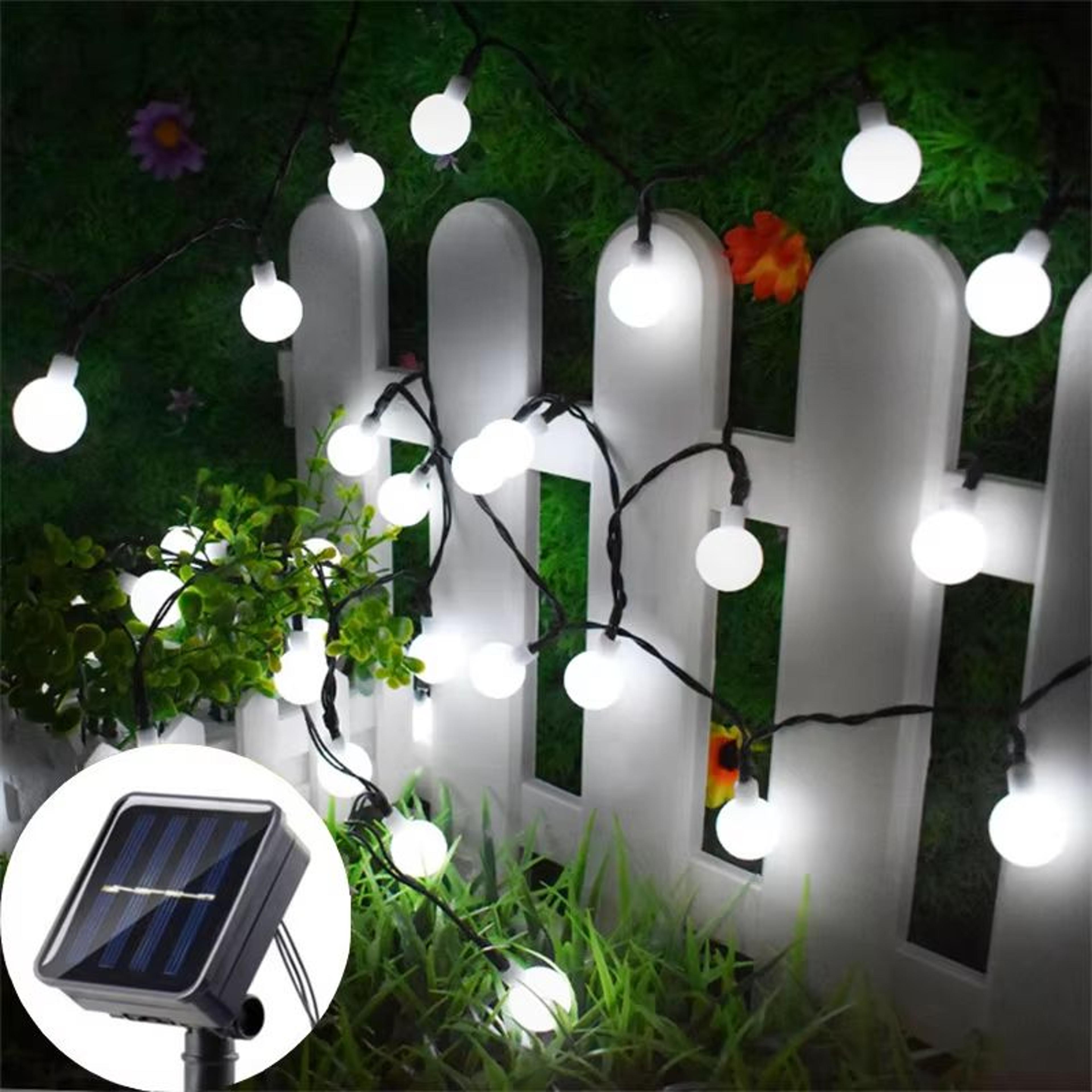 Solar Globe Fairy String Lights With 8 Lighting Modes For Outdoor Garden And Christmas Decor 8
