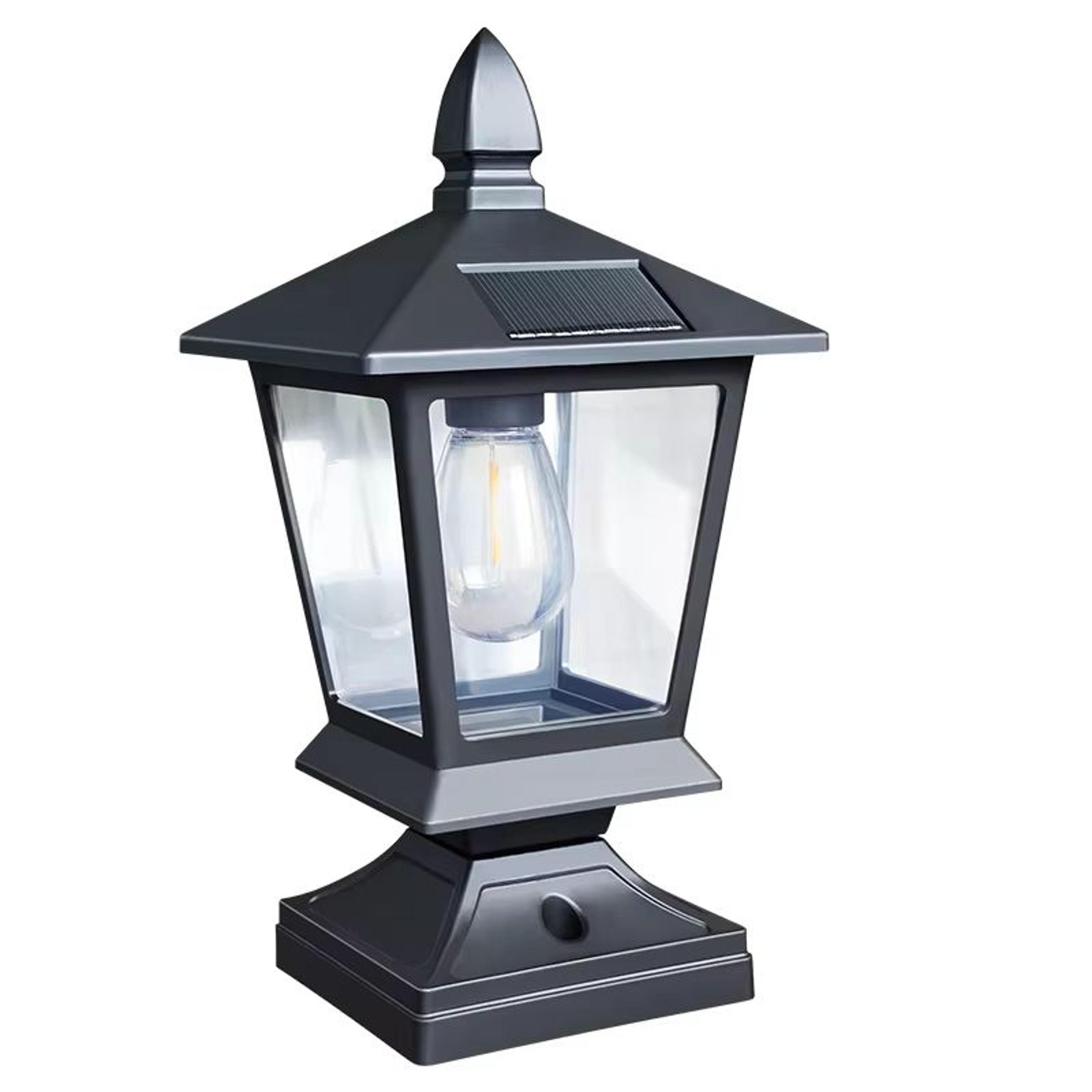 Waterproof Solar Garden Pillar Head Lights For Outdoor Villa And Landscape Decor 4