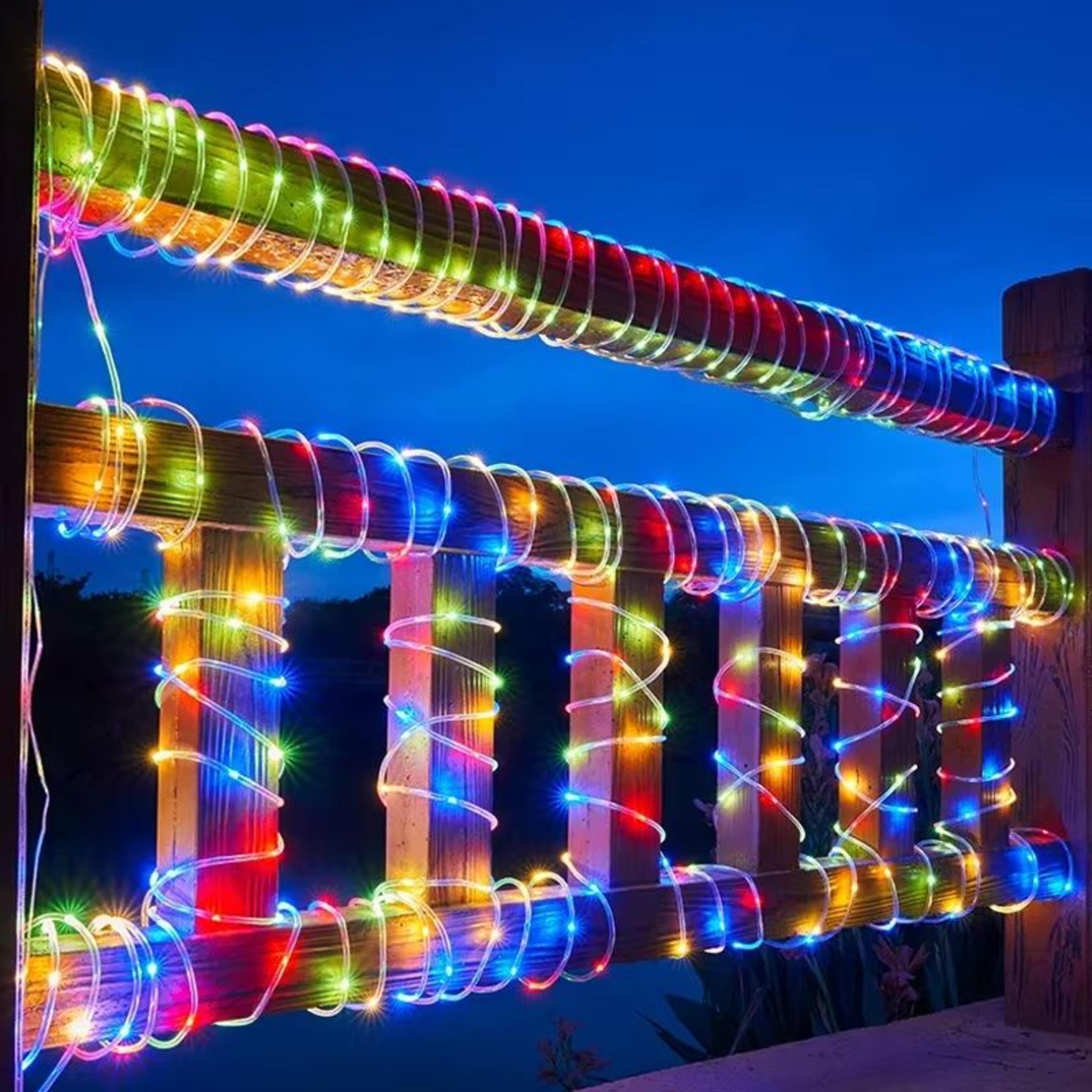 Outdoor Solar Tube Rope LED String Lights For Garden Christmas And Party Decor 3