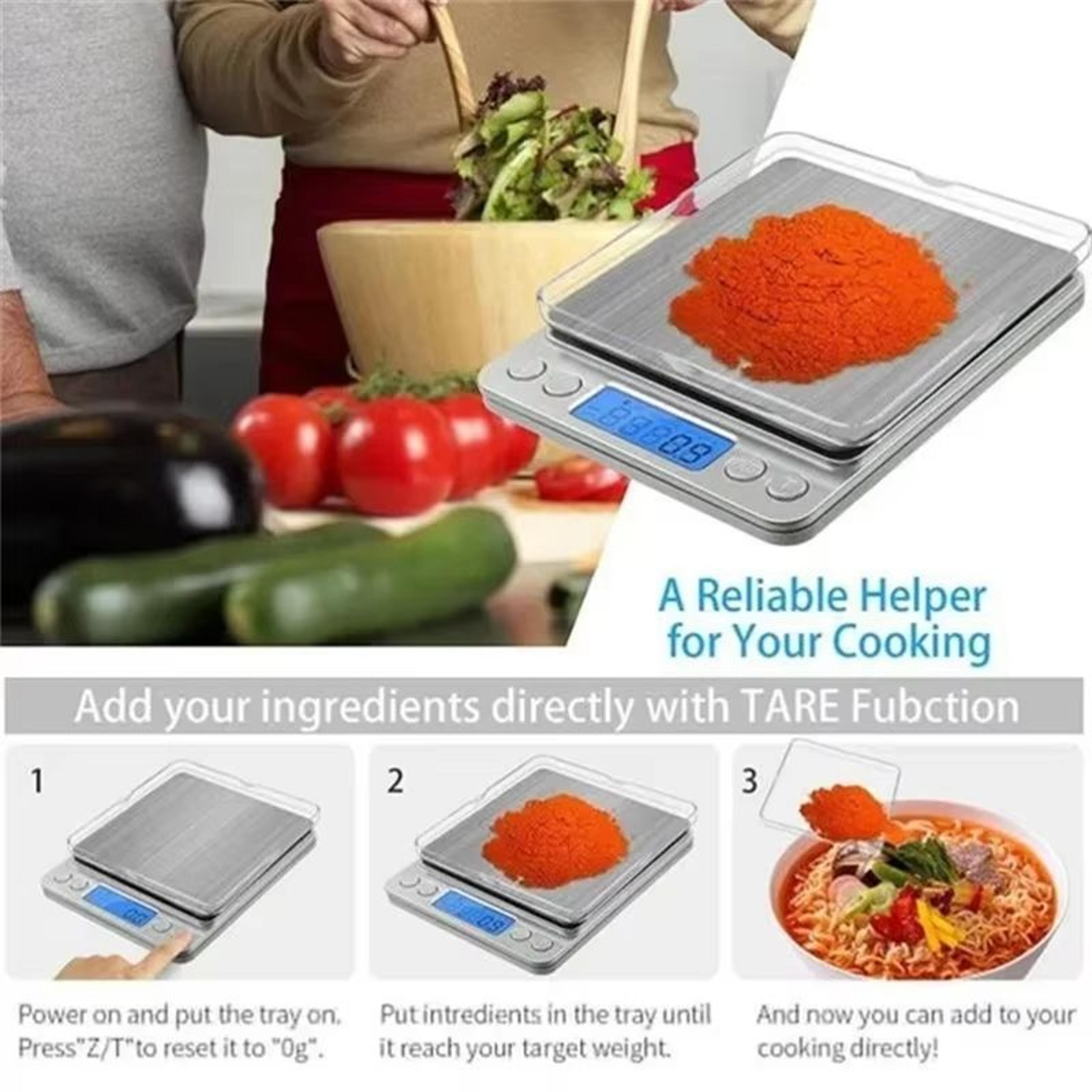 Mini Pocket Digital Kitchen Scale Precision Jewelry And Food Scale With Backlit LCD 5