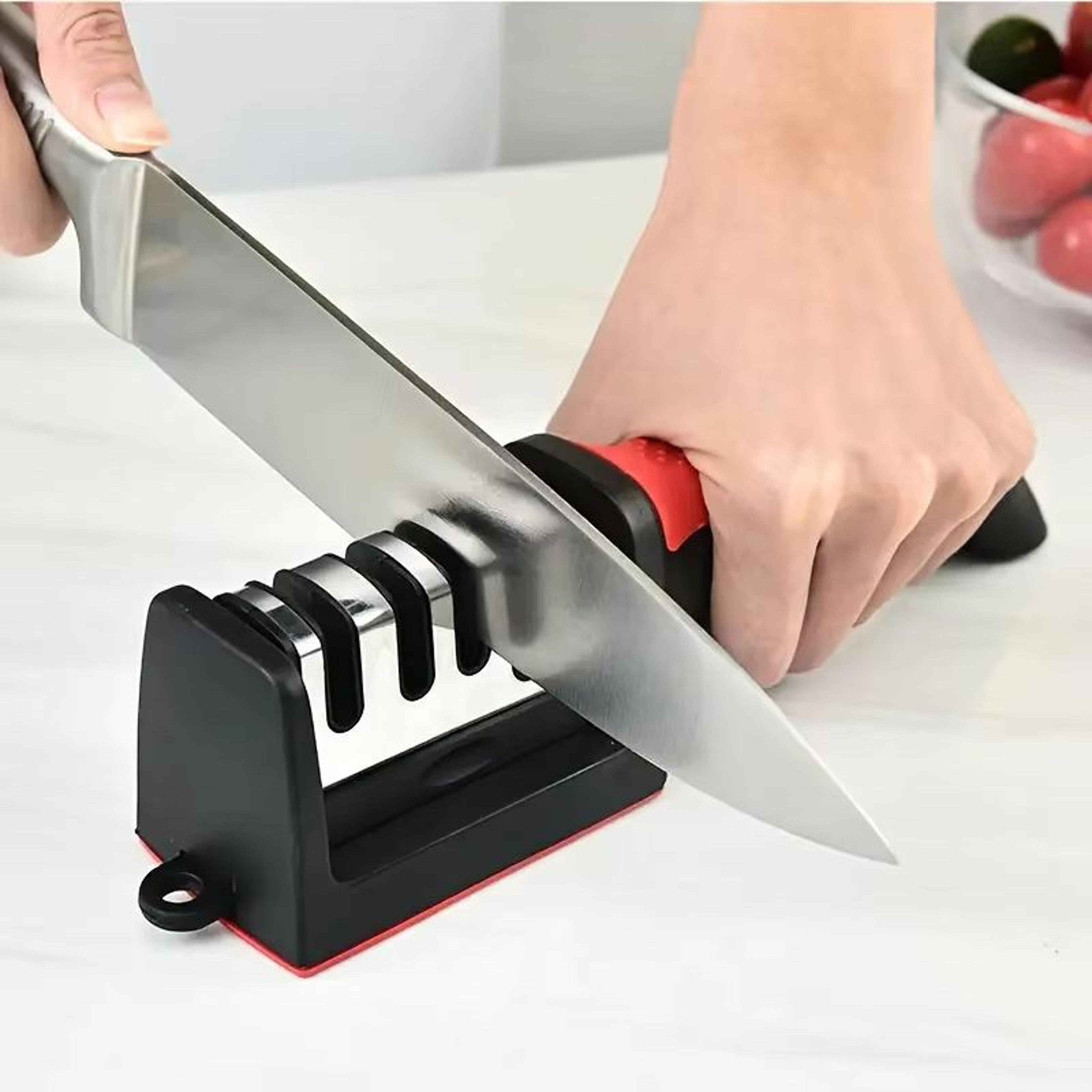 4-stage multifunctional knife sharpener portable kitchen and outdoor sharpening tool